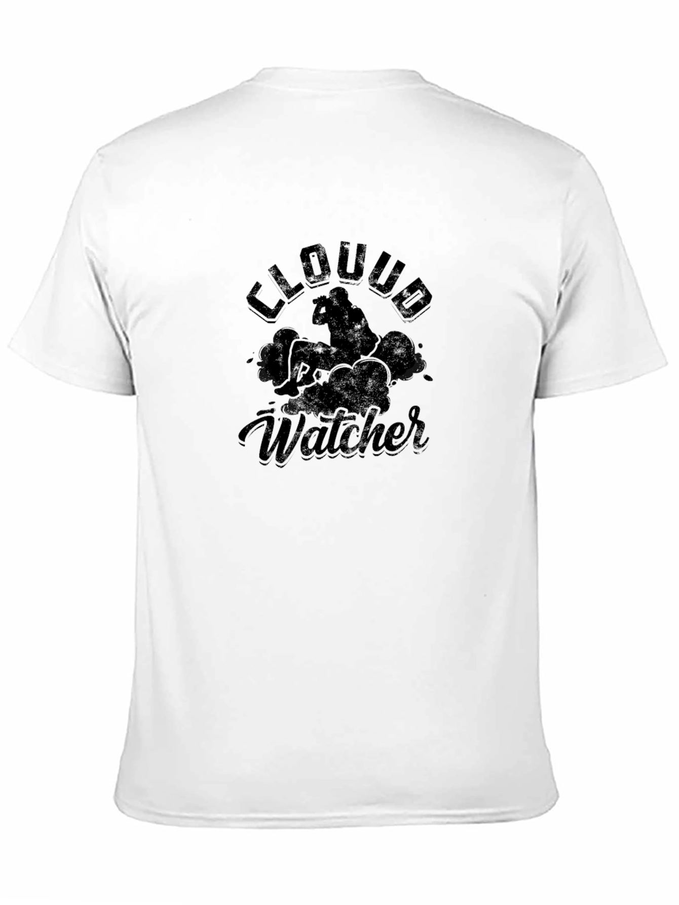 Black Cloud Watcher Graphic T-Shirt view 11