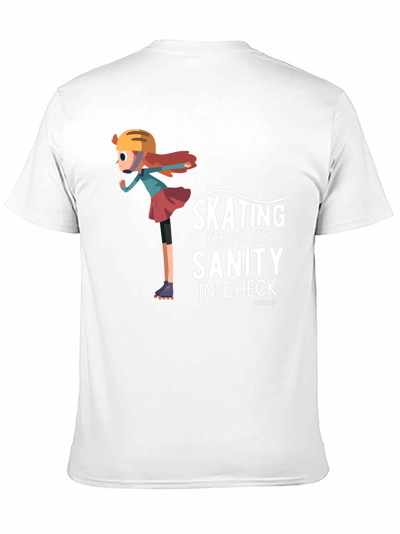 Black Skating Sanity T-Shirt - Black Graphic Tee view 11