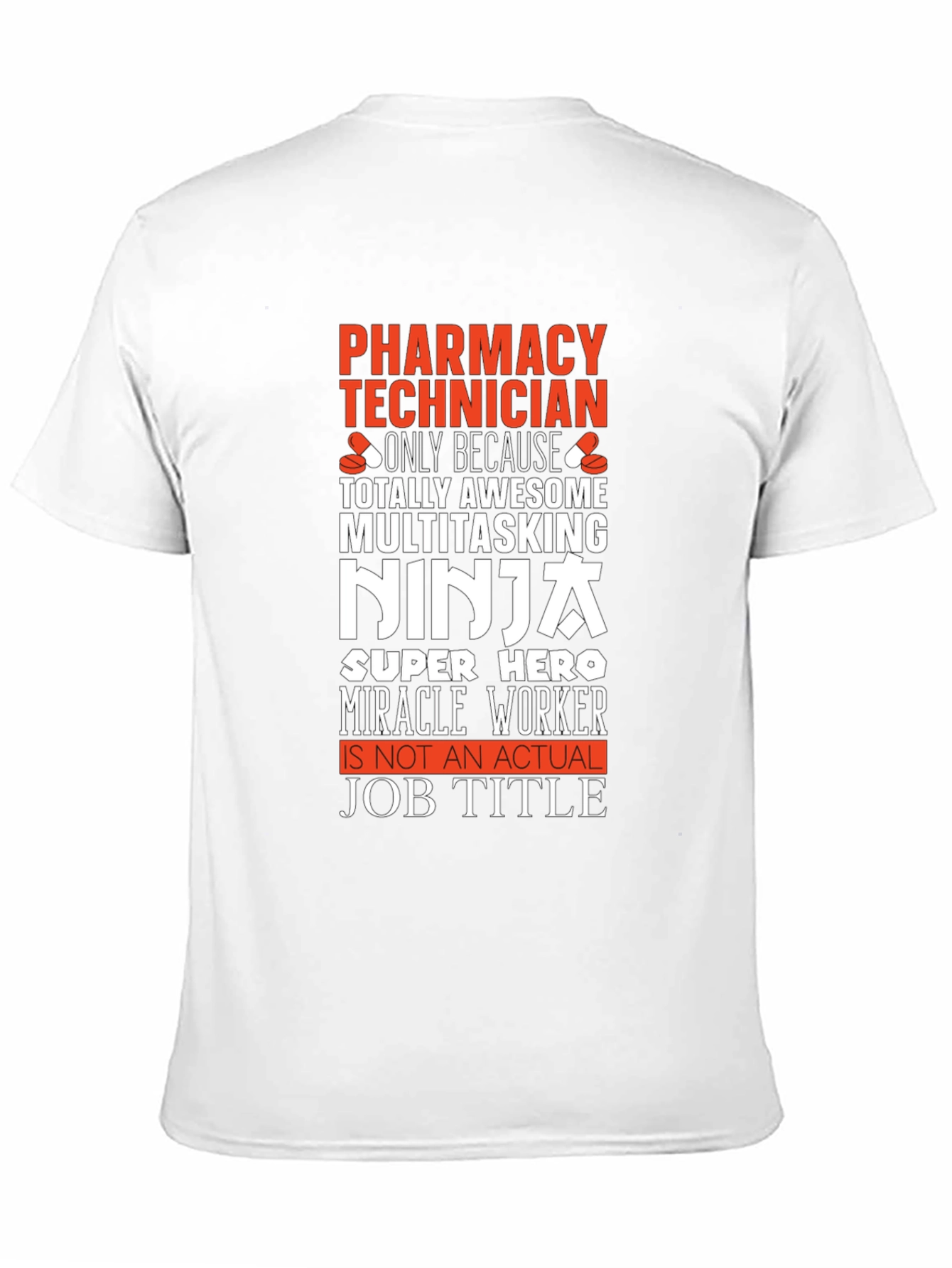 Black Pharmacy Technician Novelty T-Shirt view 11