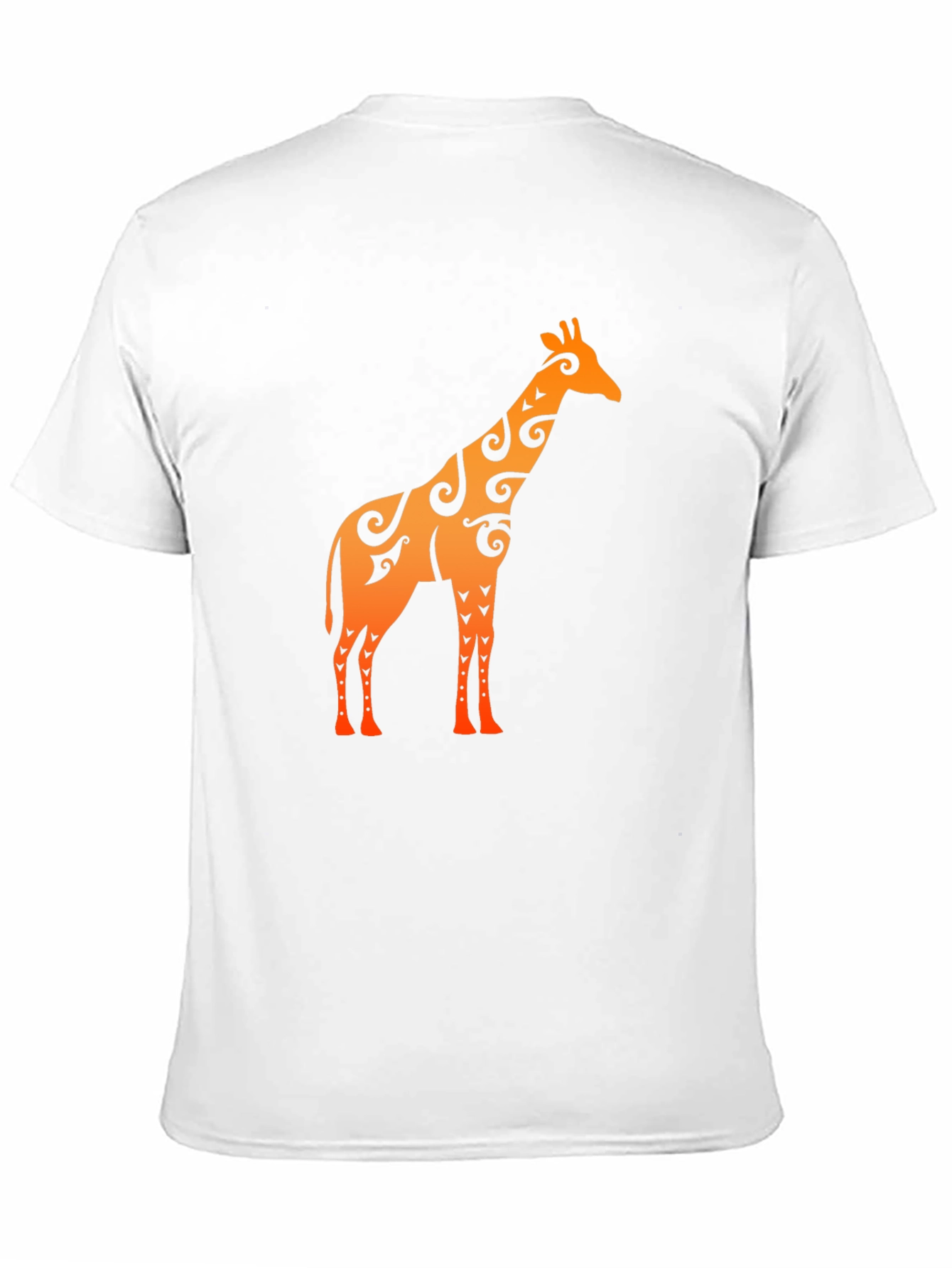 Black Tribal Giraffe Graphic T-Shirt view 11
