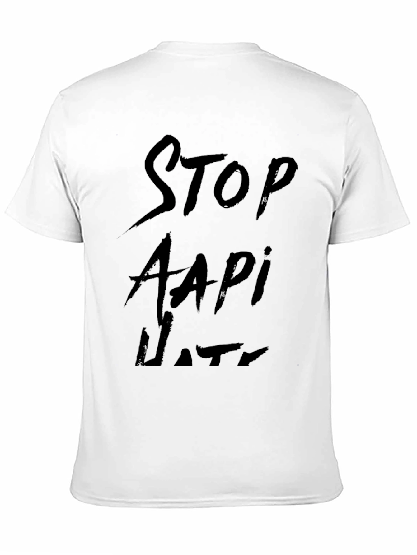 Black Stop AAPI Hate Black T-Shirt view 11