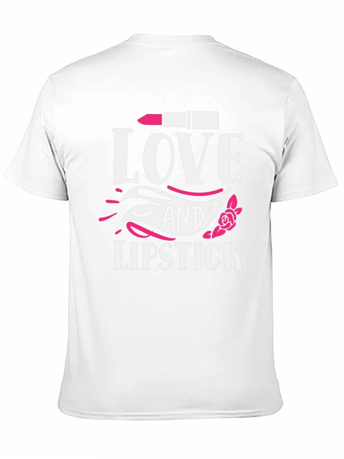 Black Love and Lipstick T-Shirt - Stylish Graphic Tee view 11