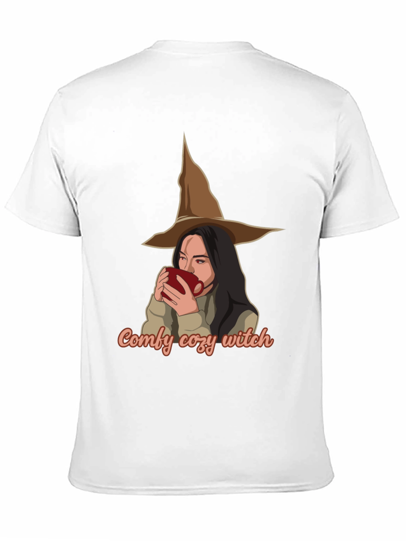 Black Comfy Cozy Witch T-Shirt - Halloween Ready view 11