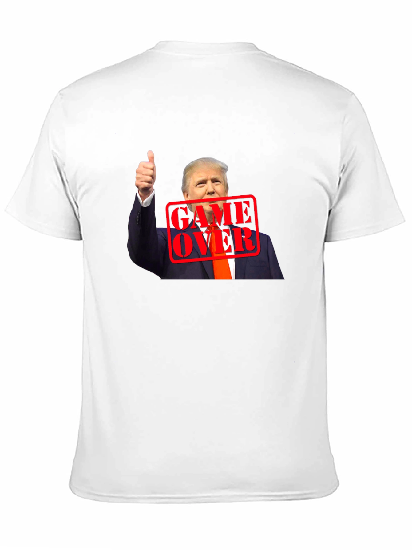 Black Trump Game Over Graphic Tee view 11