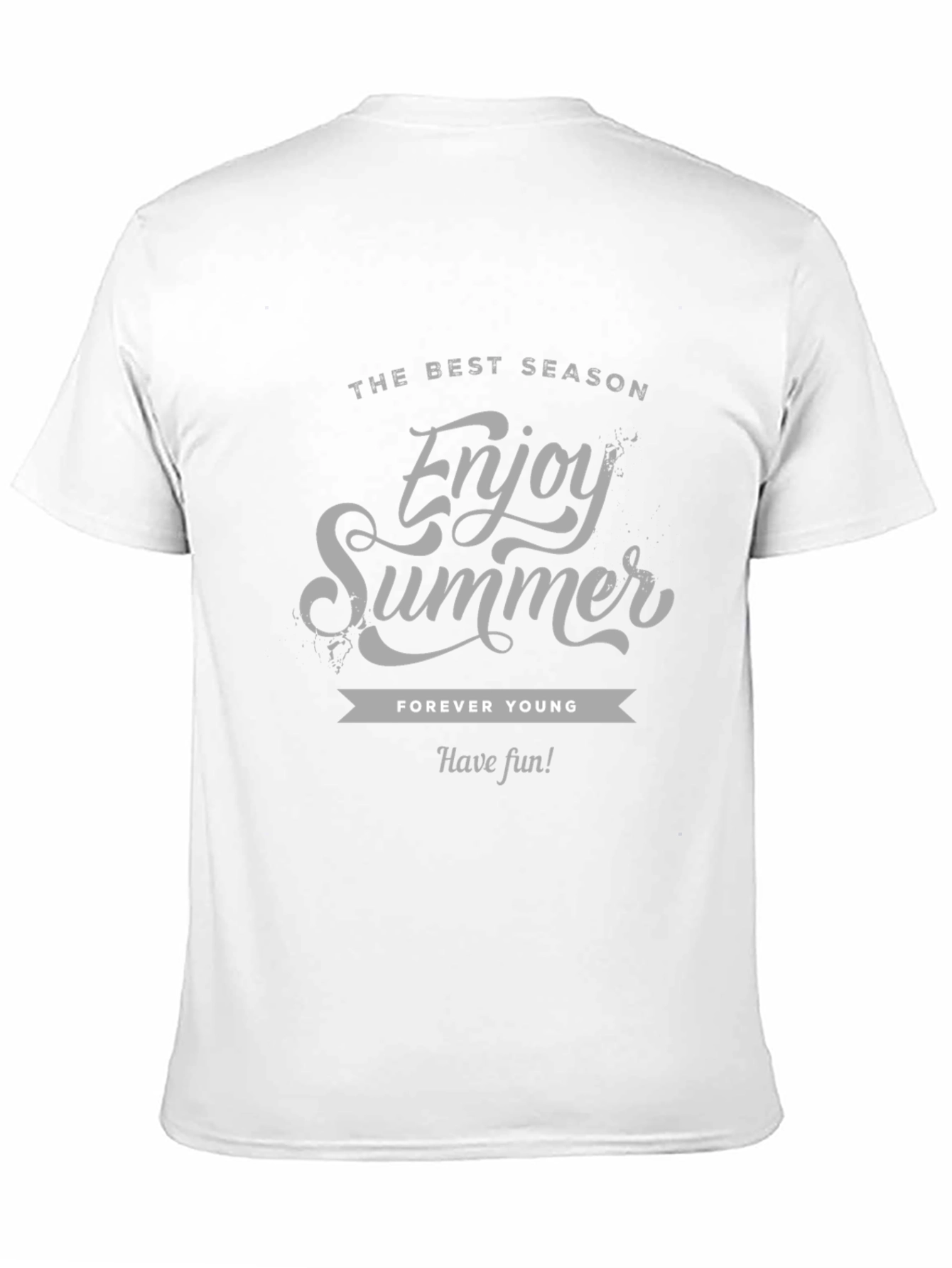 Black Enjoy Summer Graphic Tee - Black Short Sleeve view 11