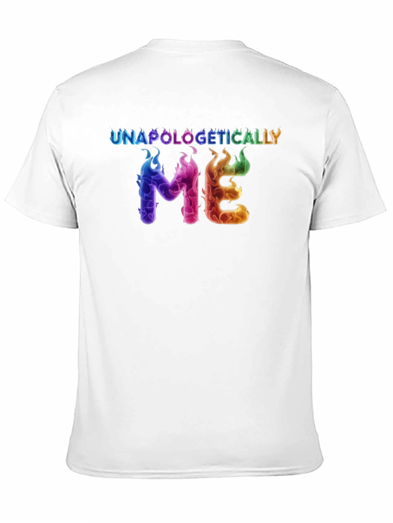 Black Unapologetically Me Rainbow Flame Graphic Tee view 11