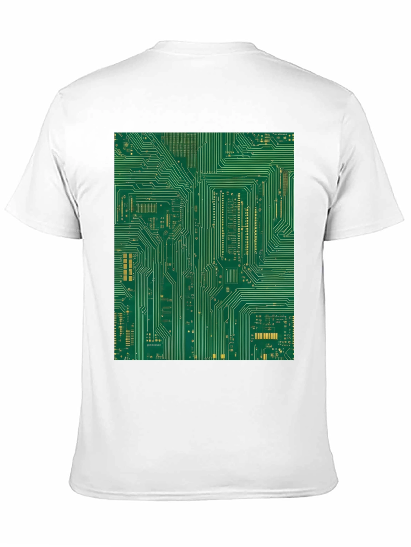 Black Circuit Board Graphic Tee - Black view 11