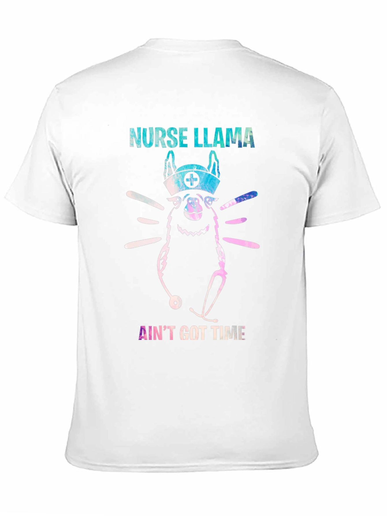 Black Nurse Llama T-Shirt - Ain't Got Time view 11