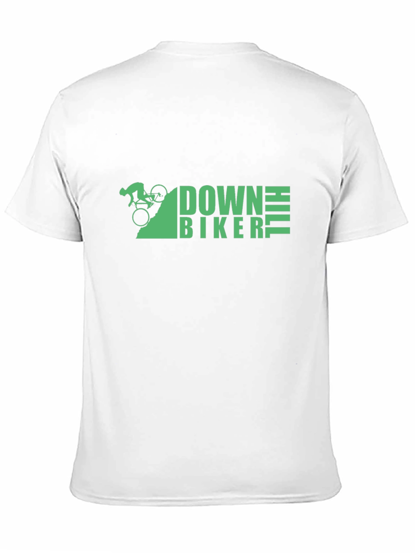 Black Downhill Biker Graphic T-Shirt view 11