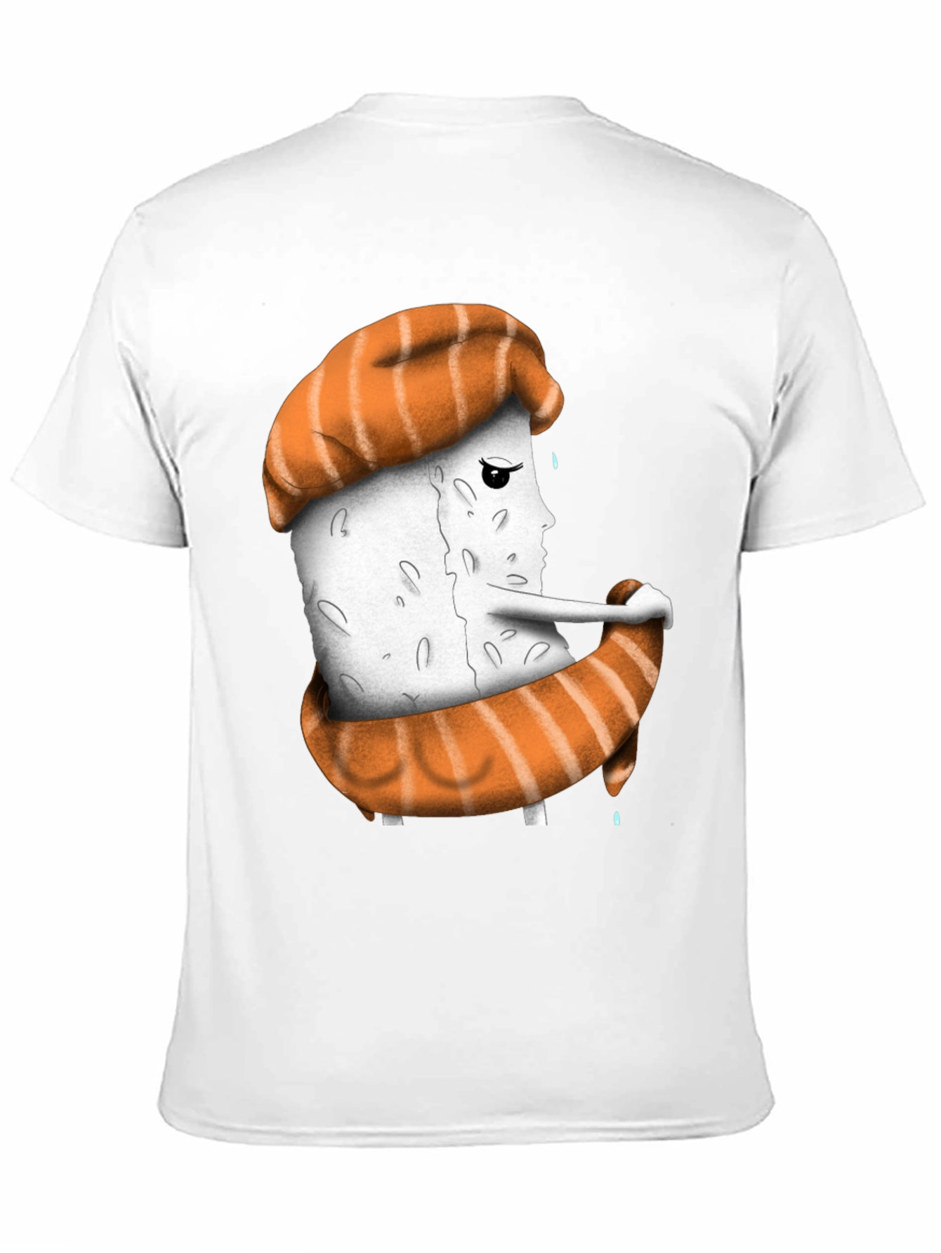 Black Sushi Sadness T-Shirt - Unique Graphic Tee view 11
