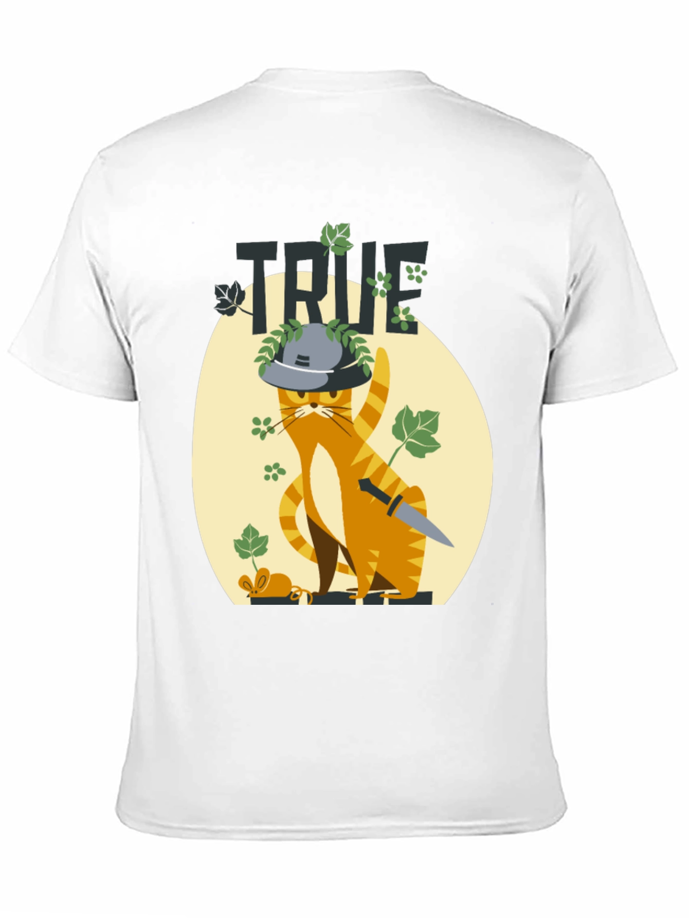 Black True Detective Cat Graphic Tee view 11