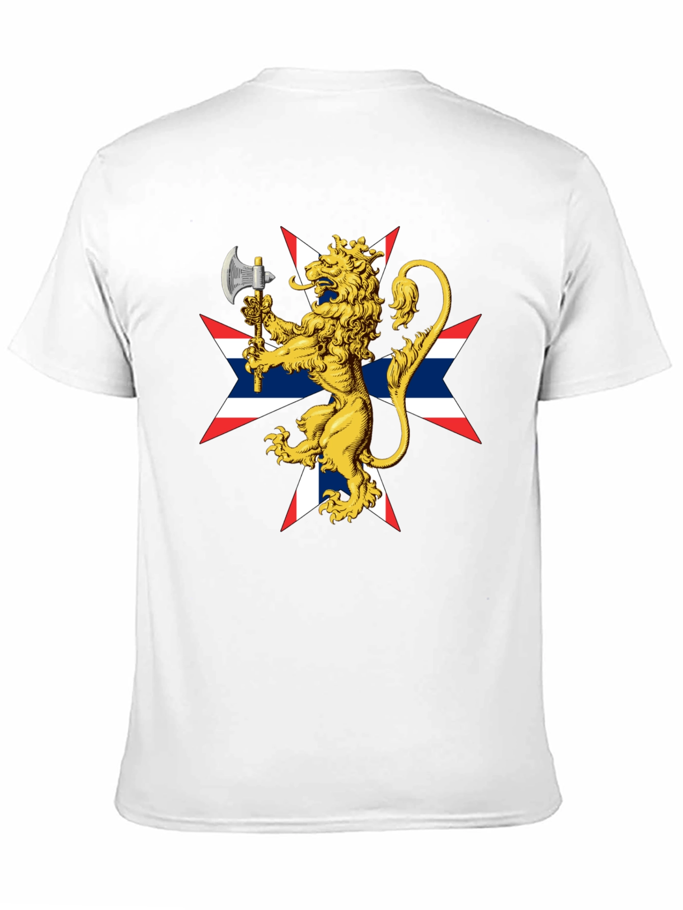 Black Lion Rampant Axe Black T-Shirt view 11
