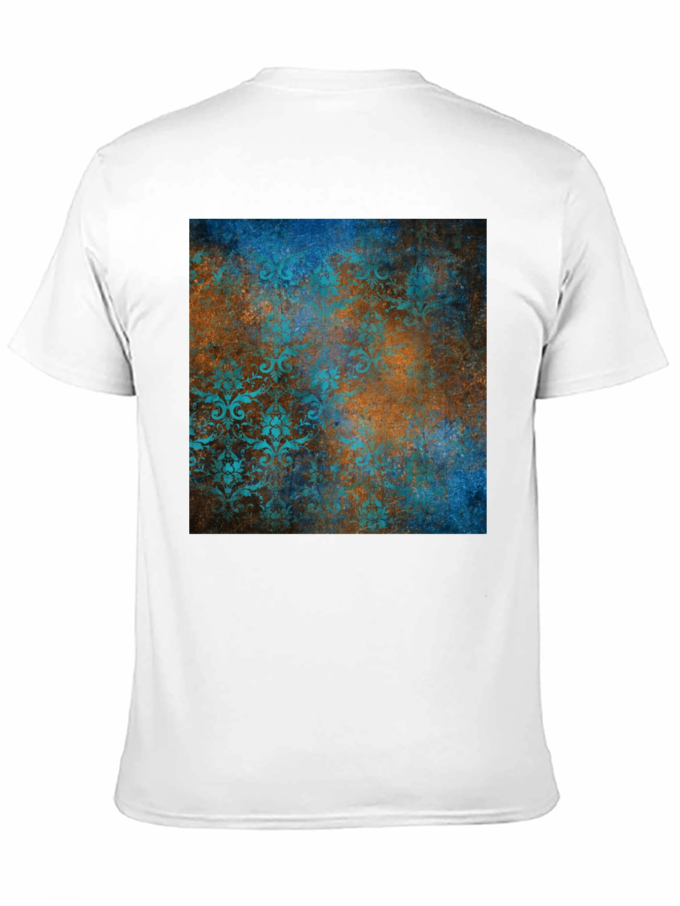 Black Vintage Patterned Graphic Tee - Modern Style view 11