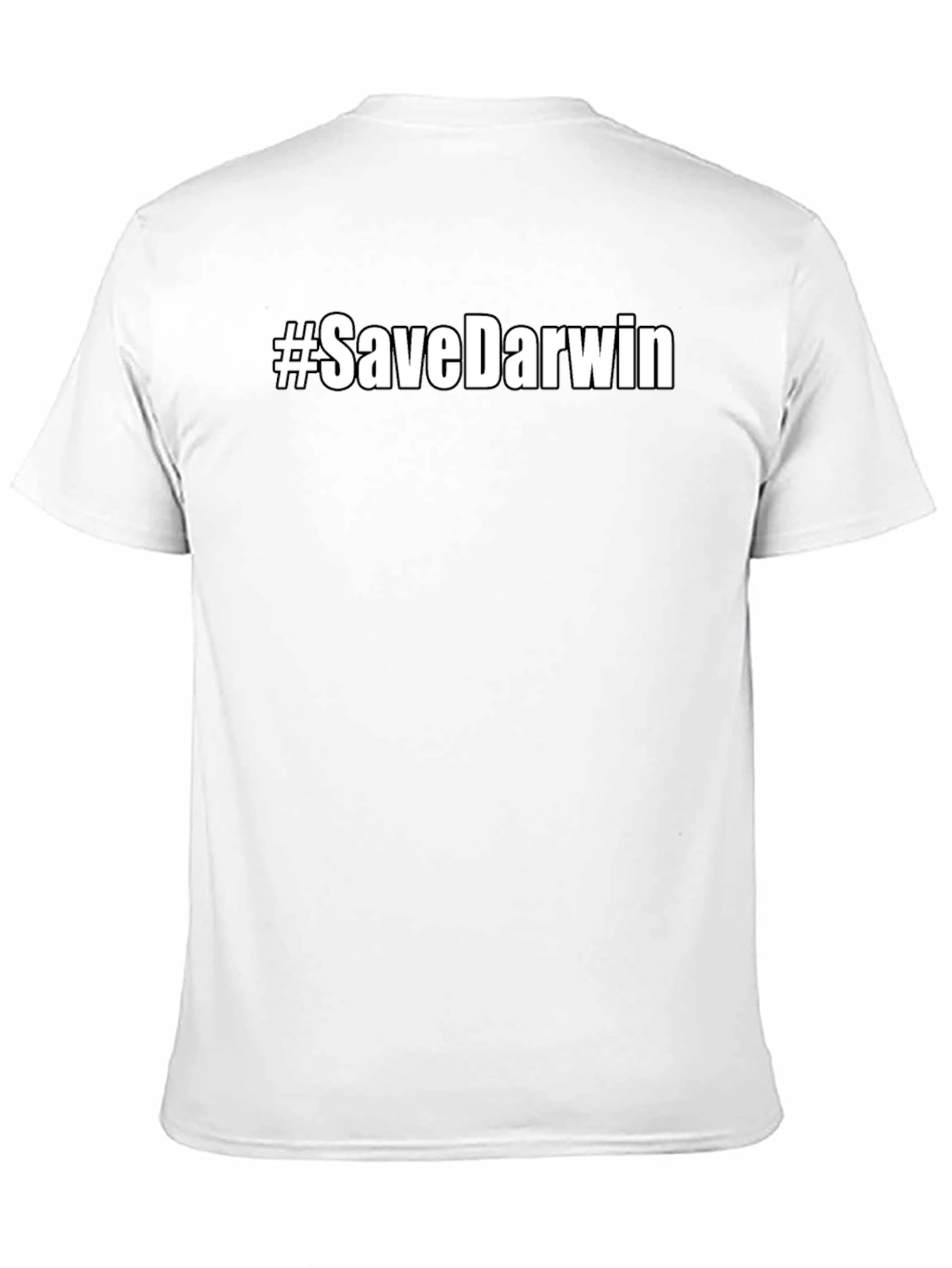 Black #SaveDarwin Black Graphic Tee - Men's Short Sleeve Crew Neck T-Shirt view 11
