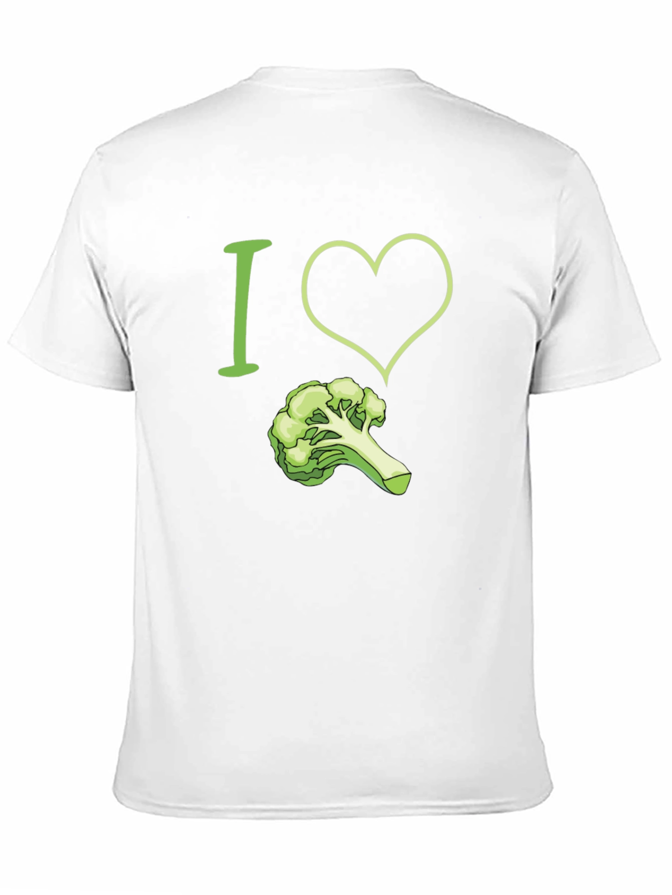 Black I Love Broccoli T-Shirt - Funny Vegan Tee view 11
