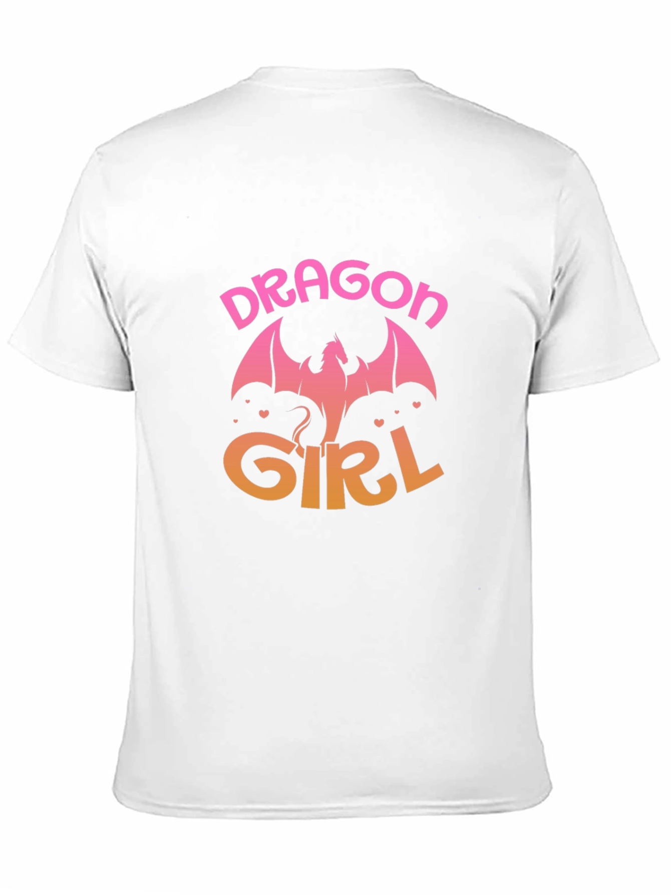 Black Dragon Girl Graphic Print Black T-Shirt view 11