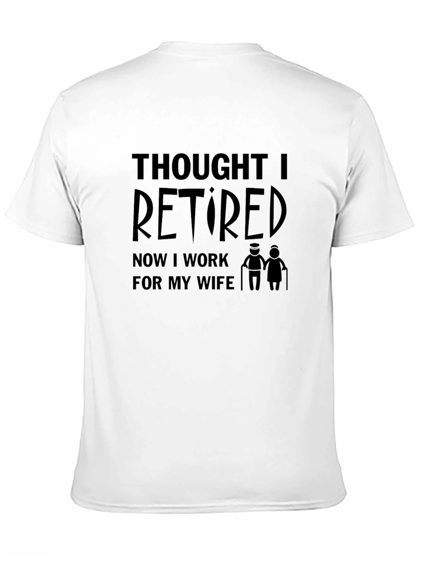 Black Thought I Retired Funny Graphic Men's T-Shirt view 11