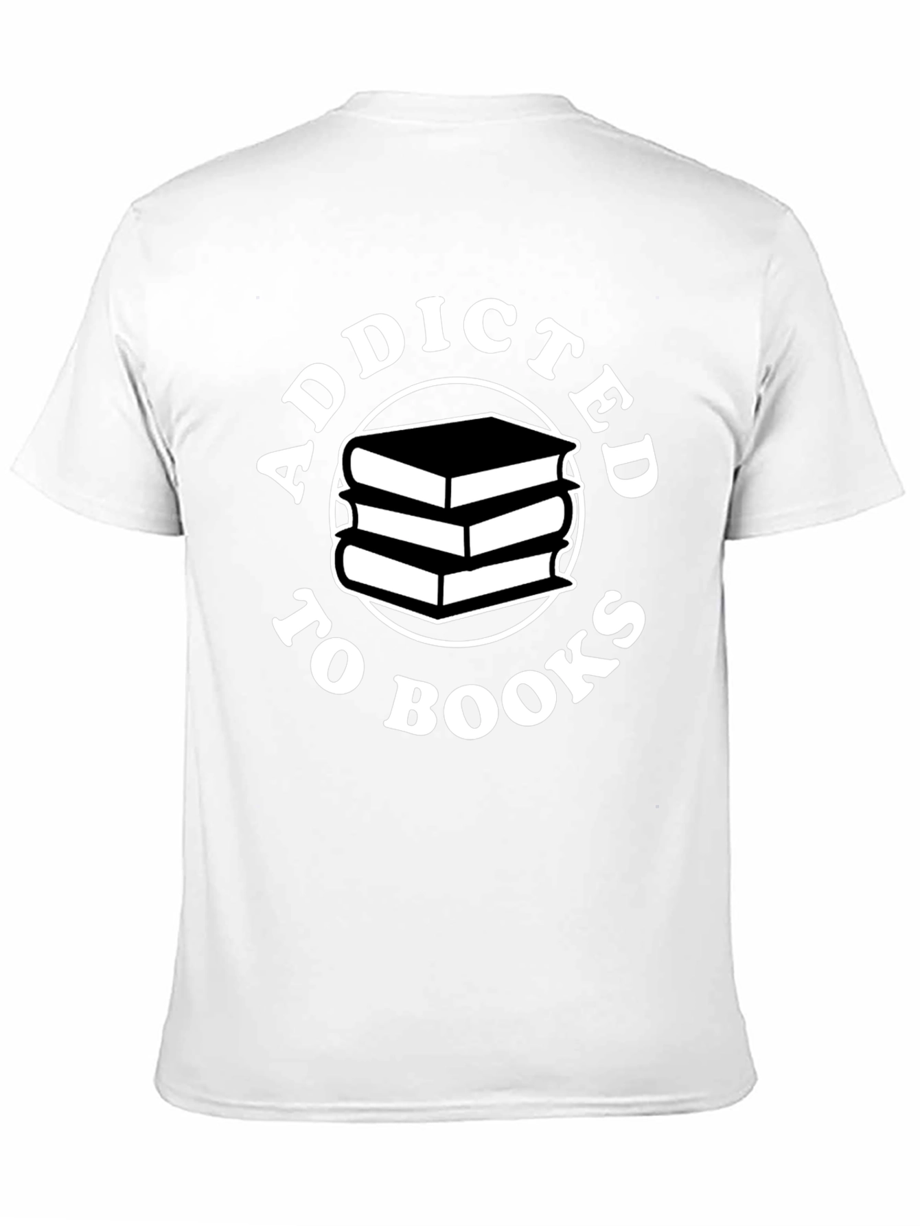Black Addicted to Books T-Shirt view 11
