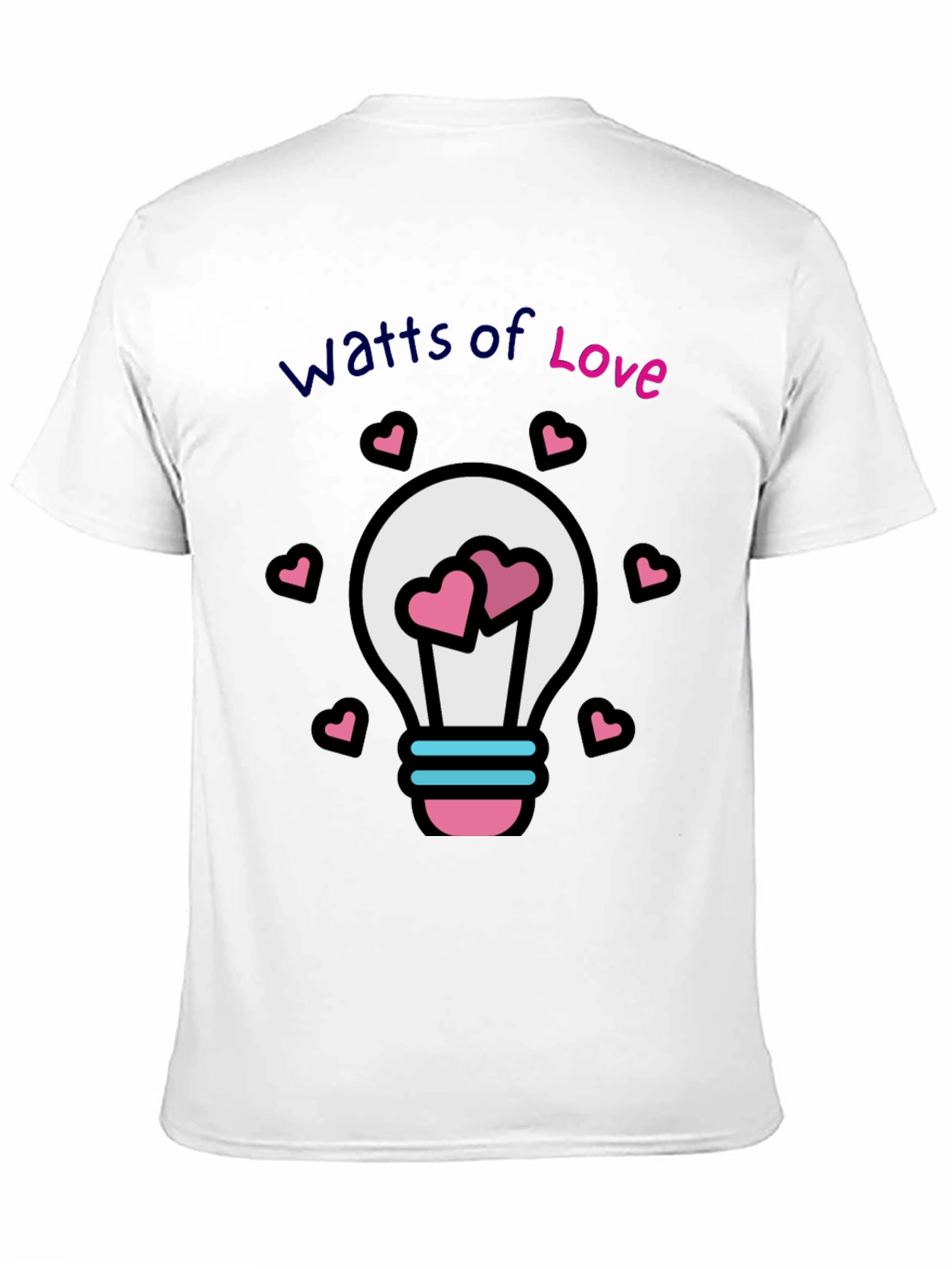 Black Watts of Love T-Shirt view 11