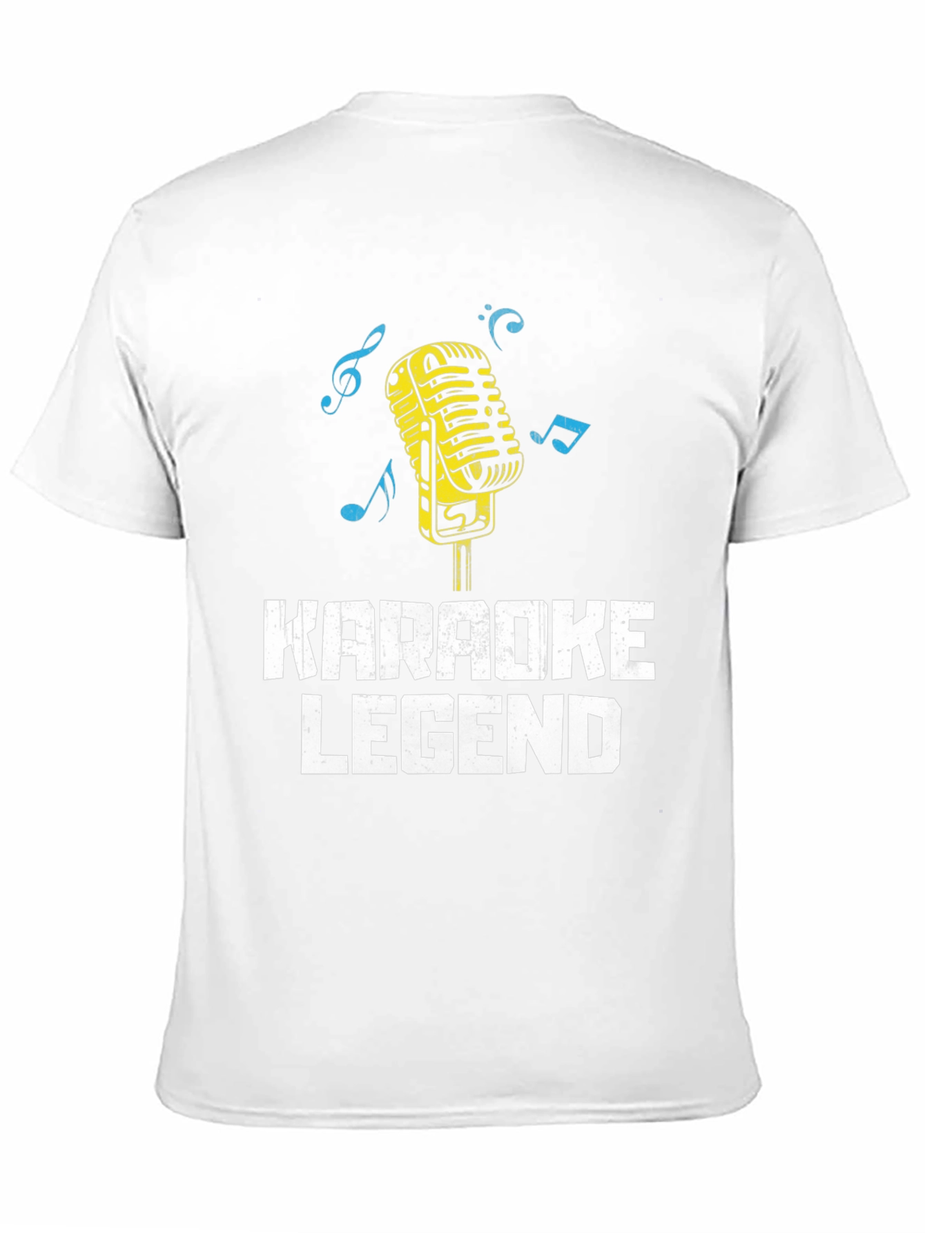 Black Karaoke Legend Graphic Tee - Retro Microphone Design view 11