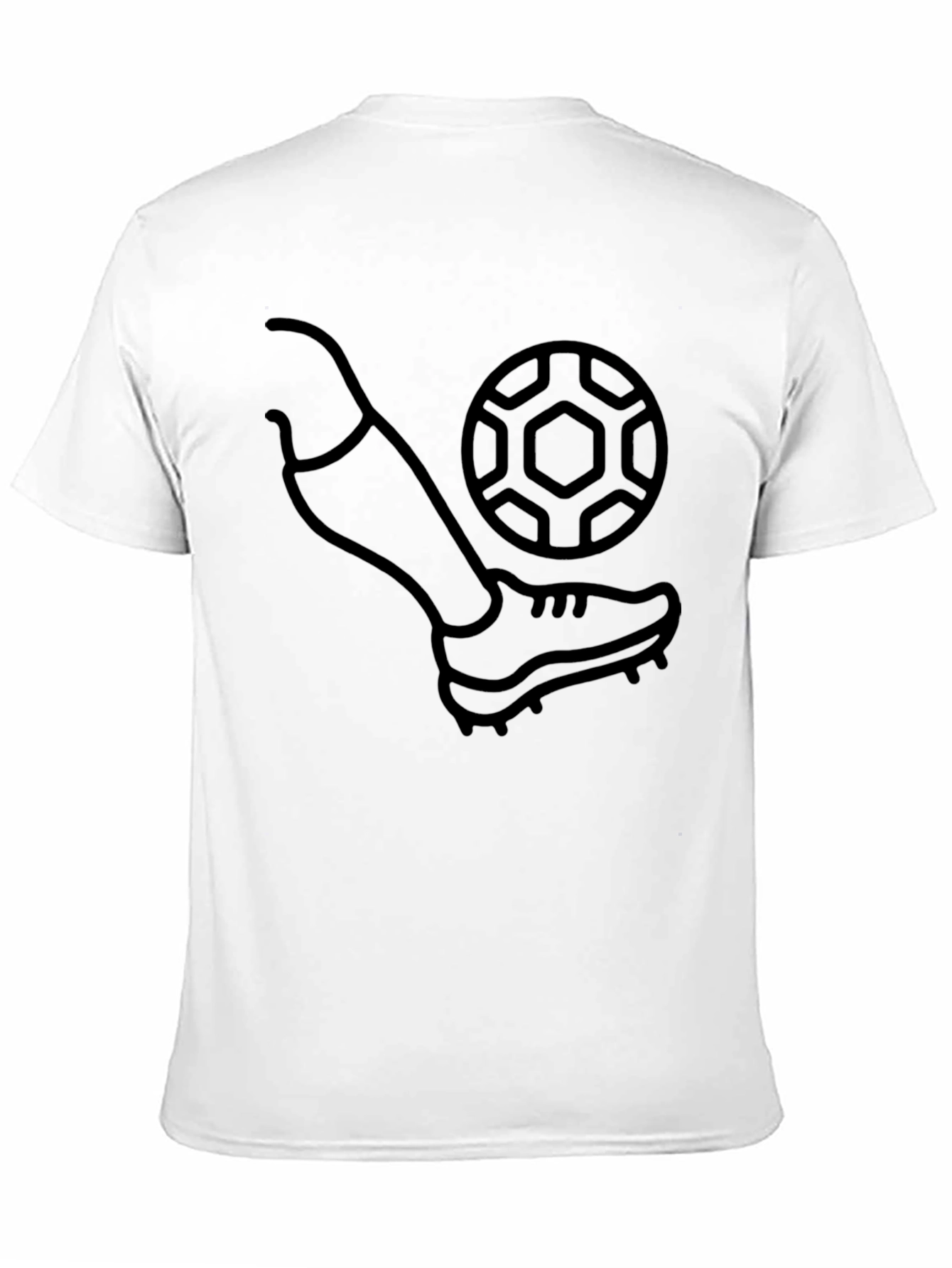 Black Soccer Kick Graphic T-Shirt - Black view 11