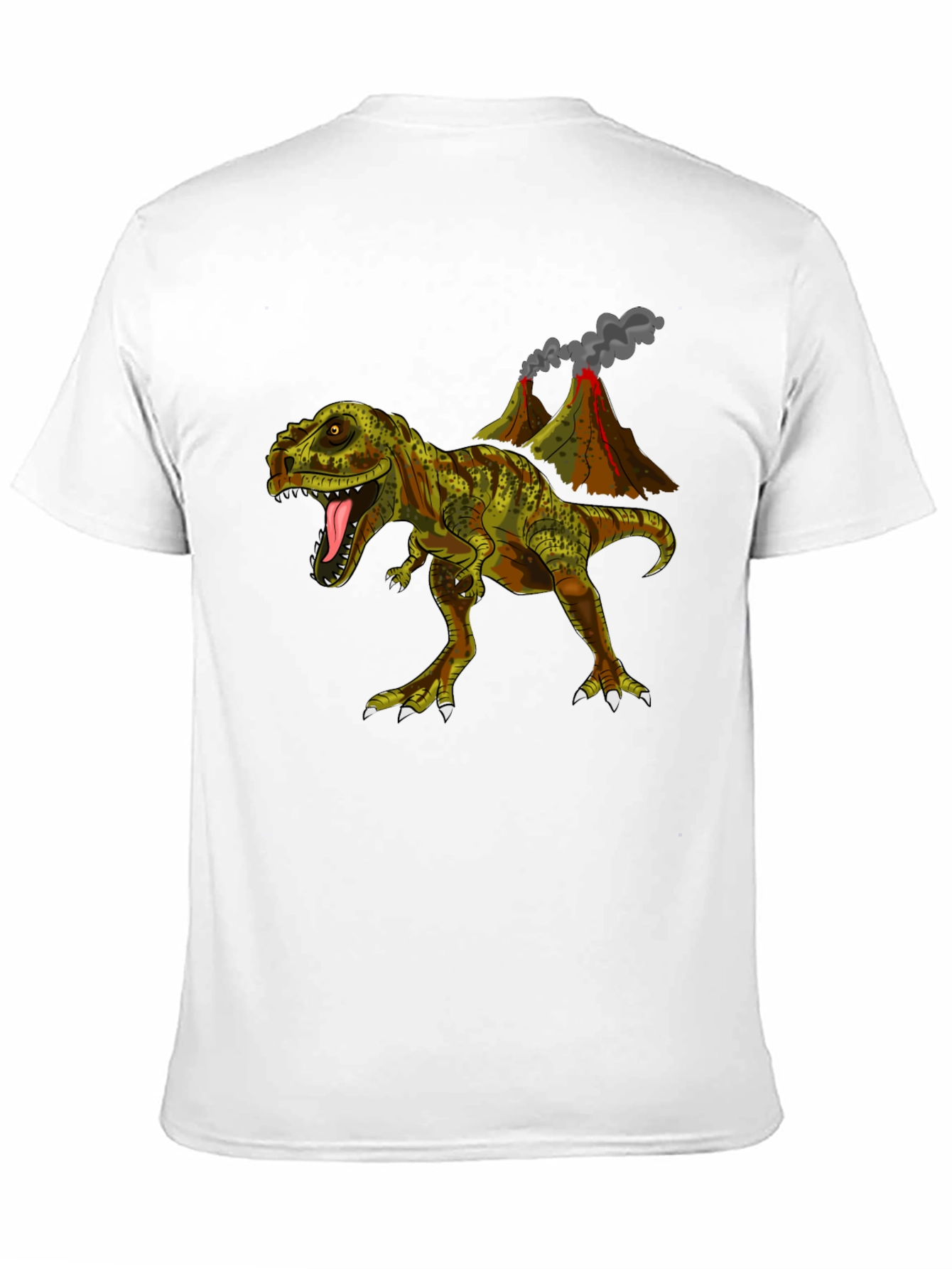 Black Dino Volcano T-Shirt - Jurassic Cool view 11
