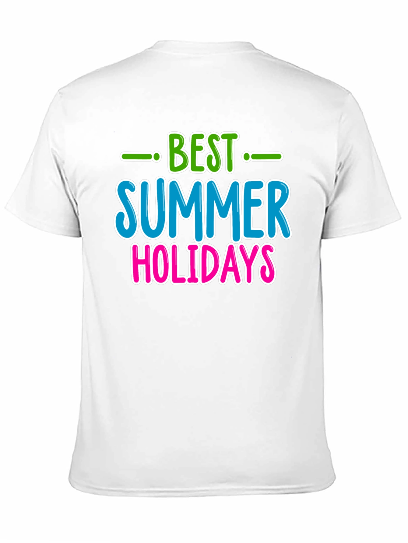 Black Best Summer Holidays Graphic Tee view 11