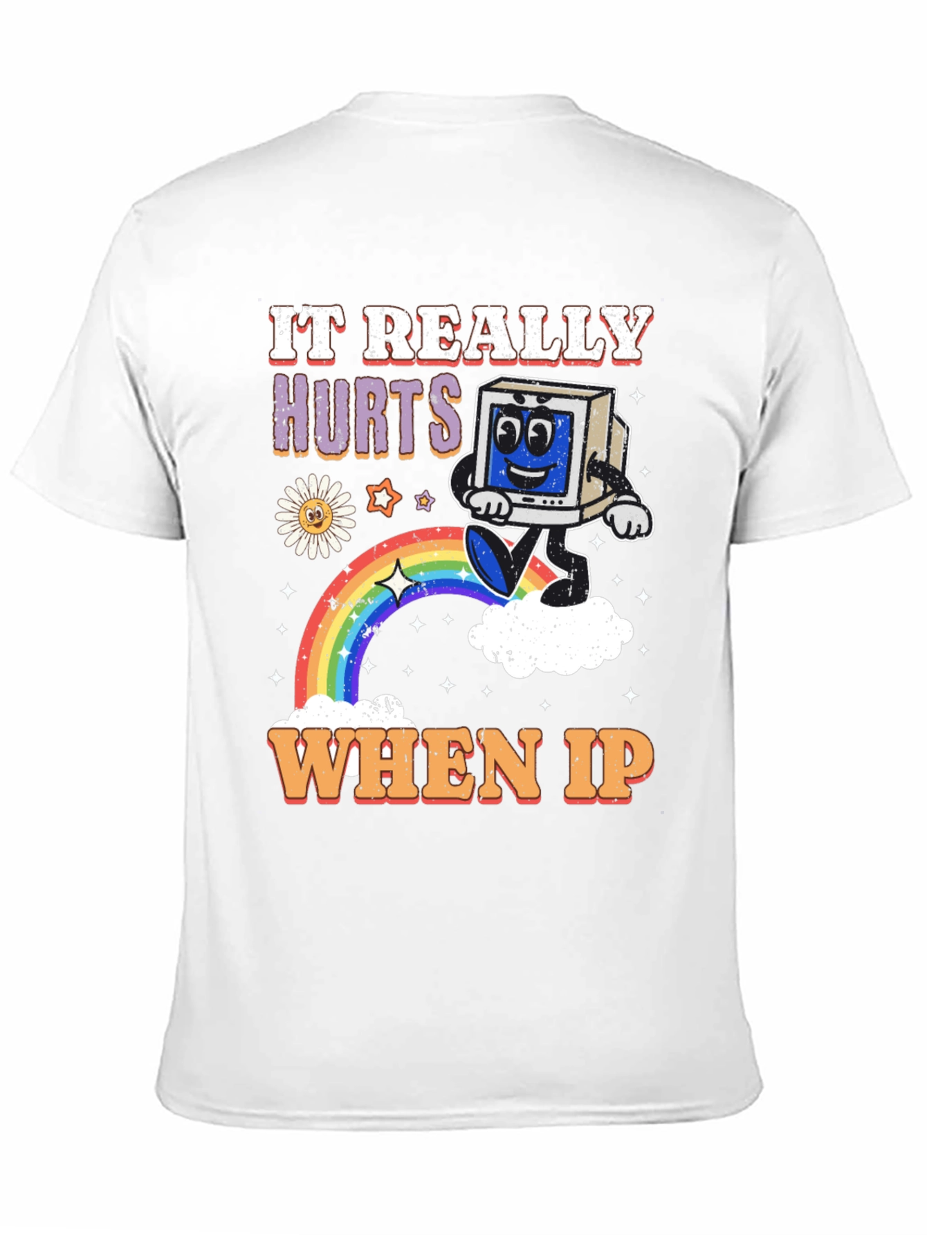 Black Retro Tech Humor T-Shirt view 11