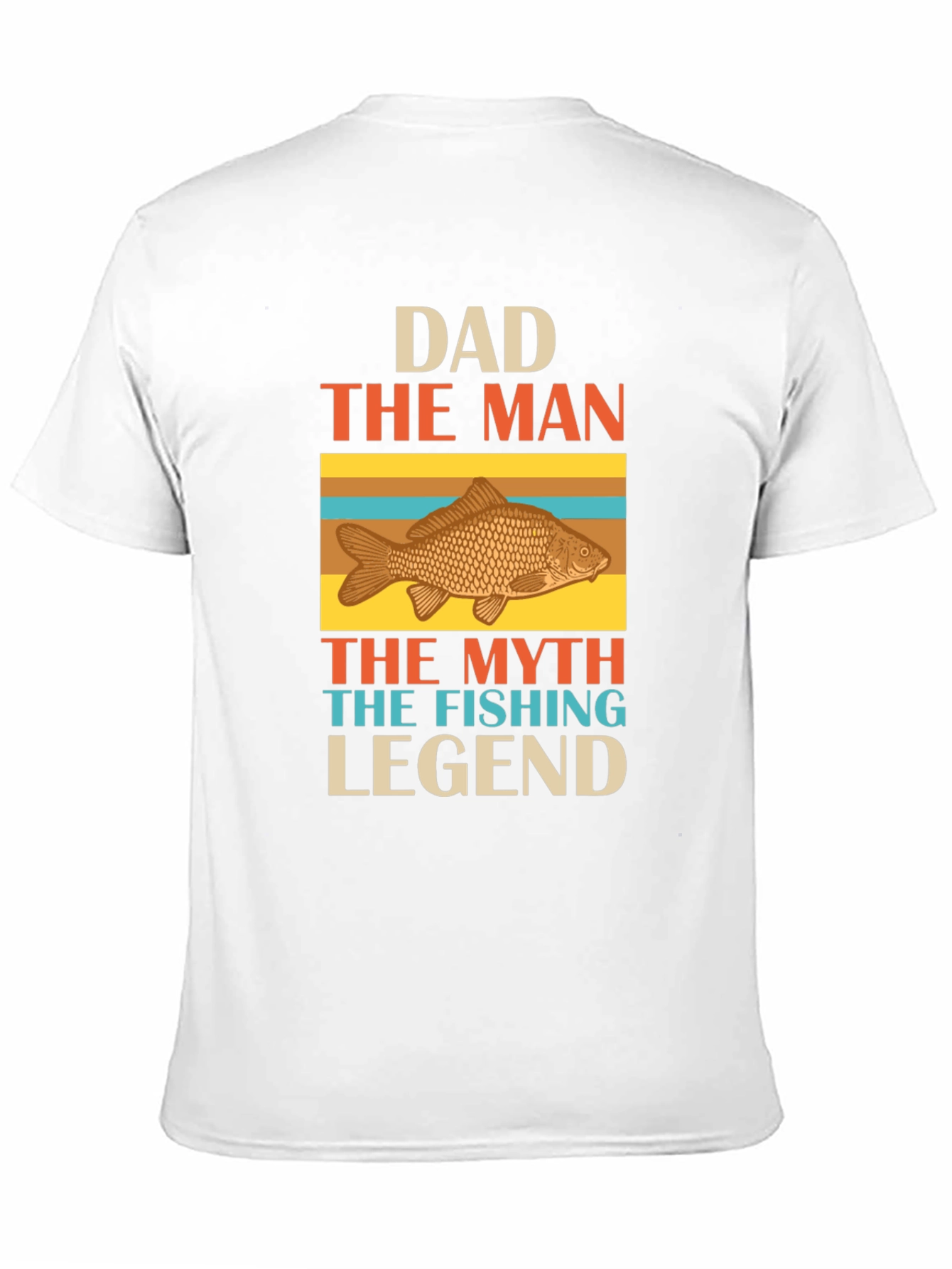 Black Dad Fishing Legend Graphic T-Shirt view 11