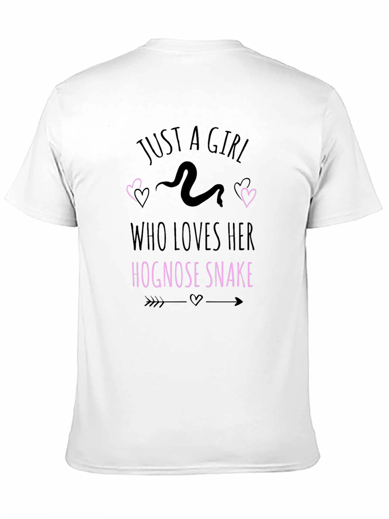 Black Hognose Snake Lover T-Shirt - Just A Girl Who Loves Her Snake Tee view 11