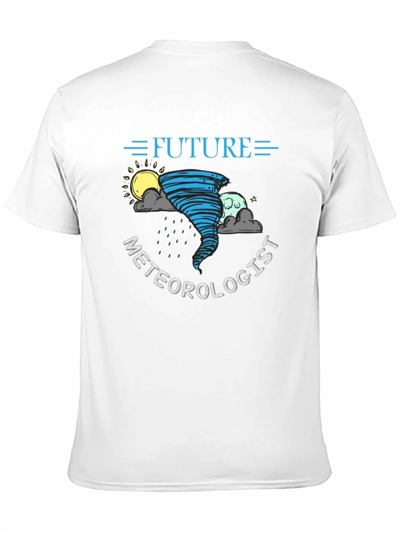 Black Future Meteorologist T-Shirt - Weather Science Tee view 11