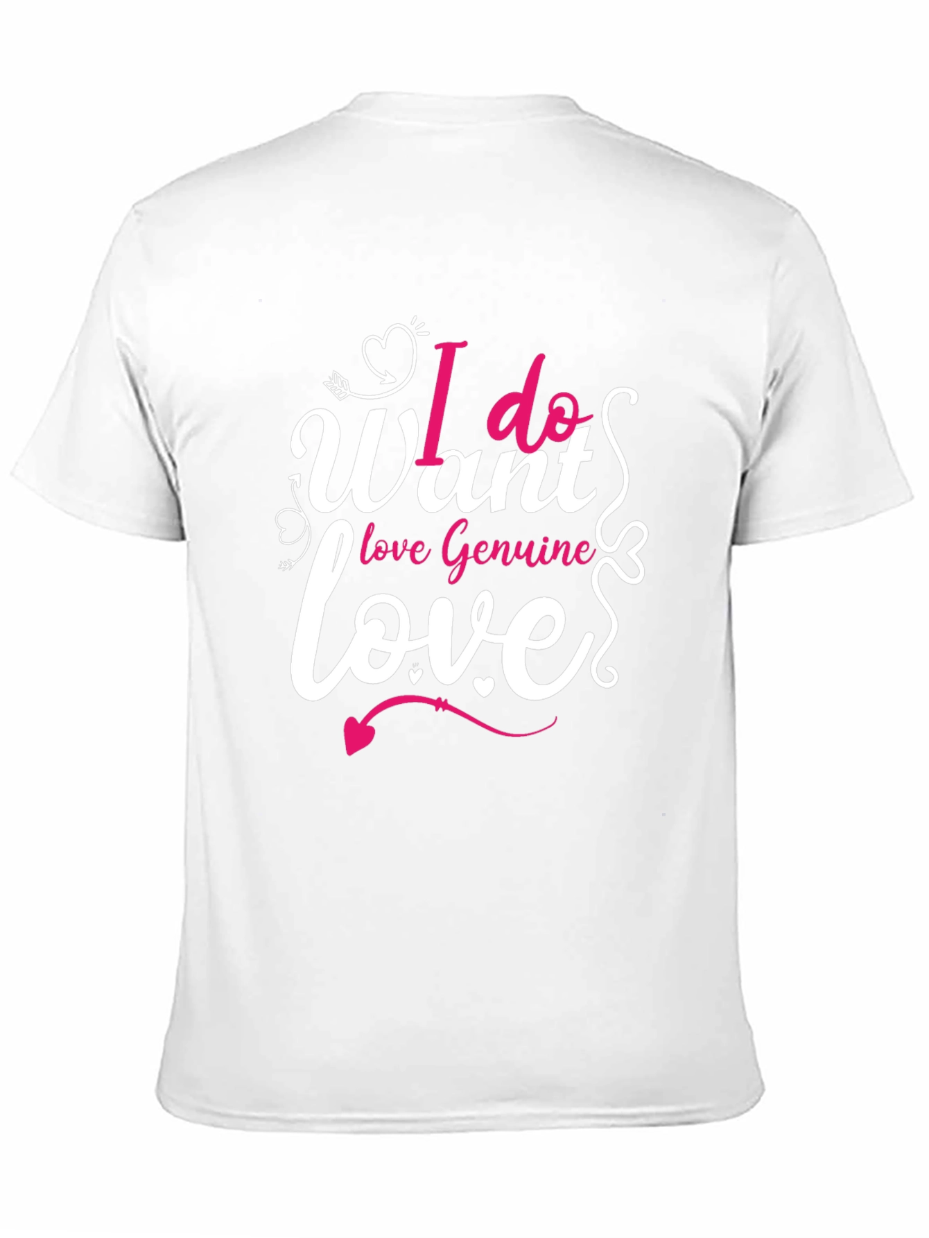 Black I Want Love T-Shirt - Valentine's Day Gift view 11