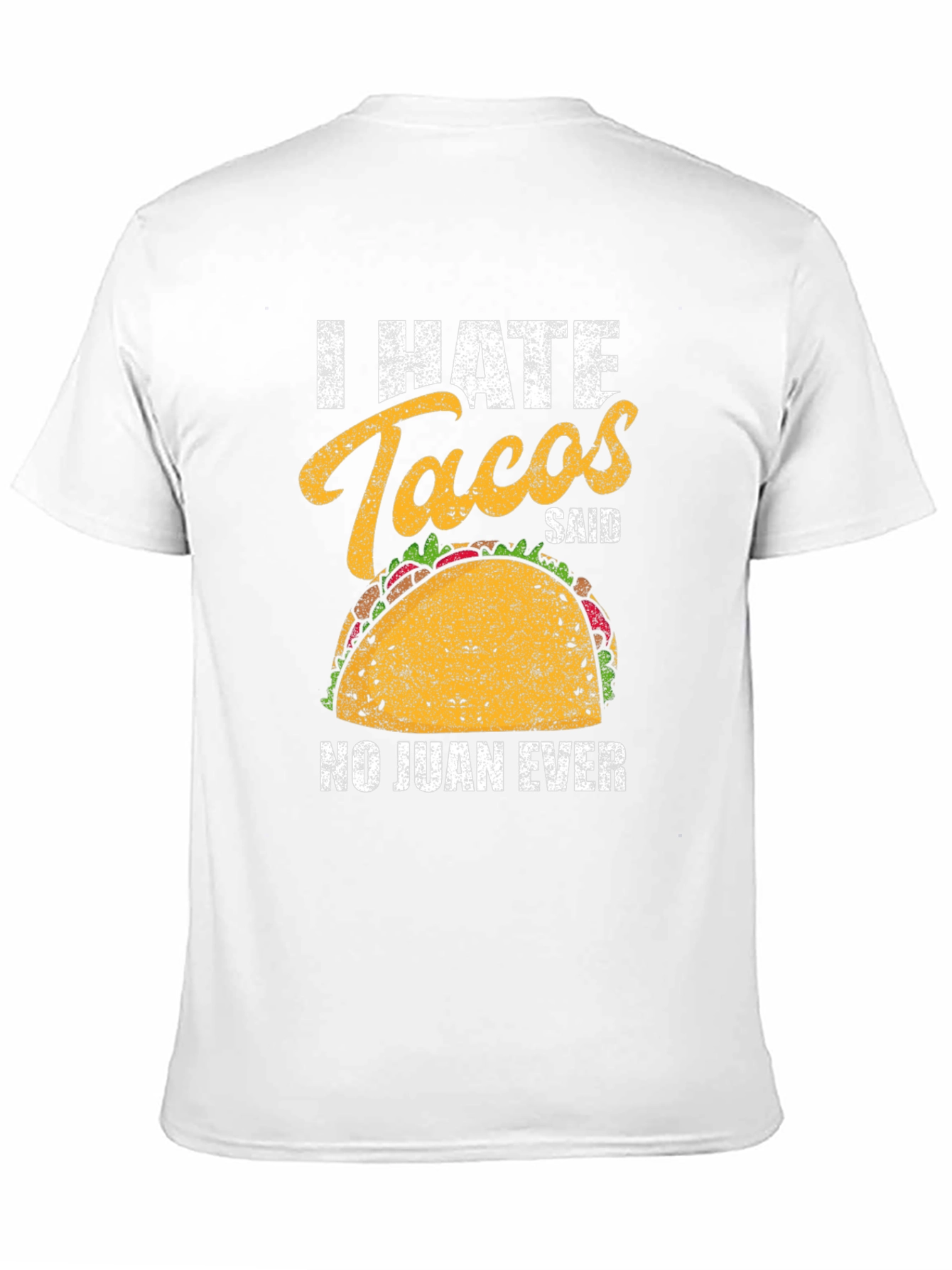 Black I Hate Tacos T-Shirt - Funny Taco Lover Tee view 11