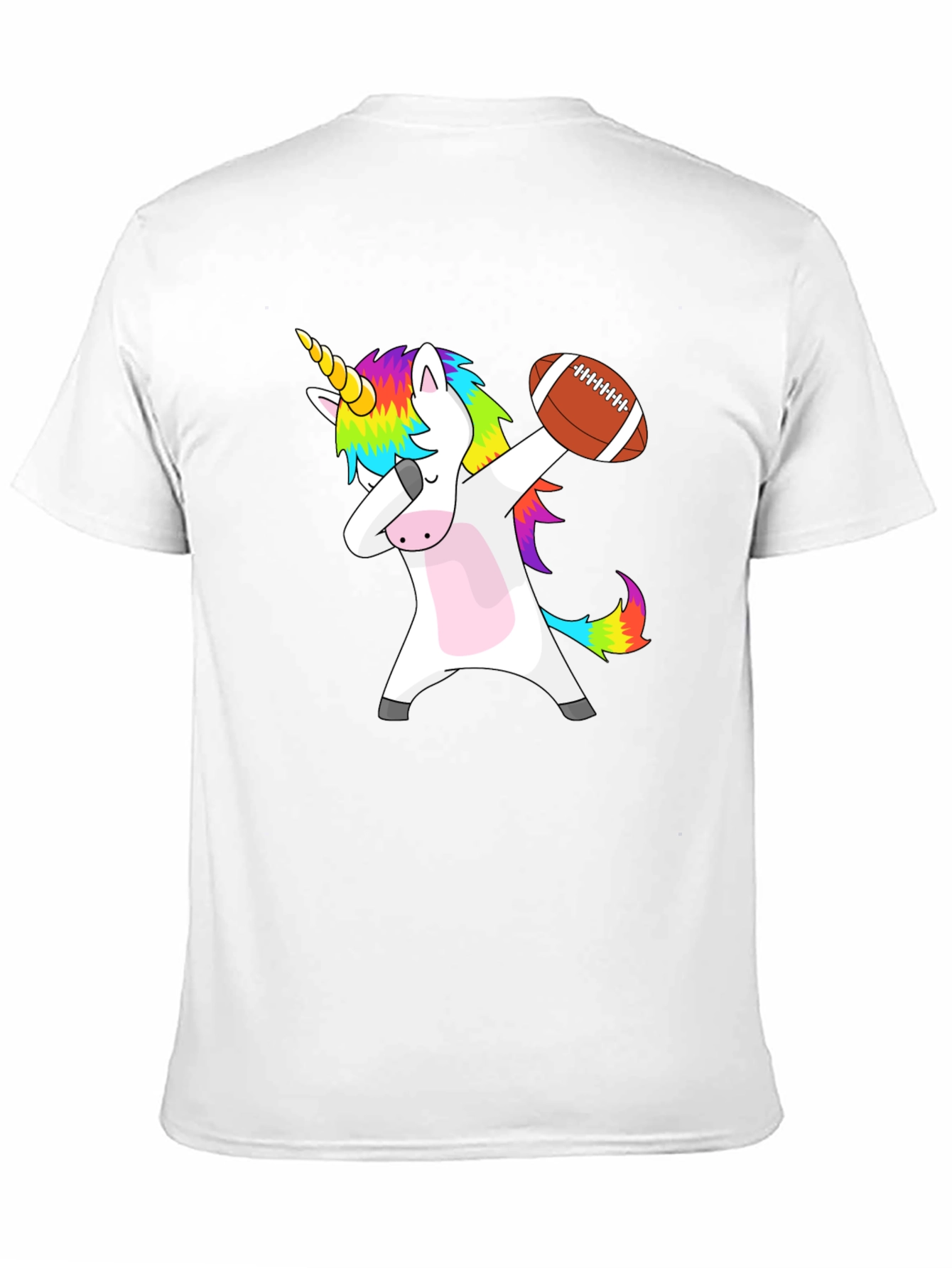 Black Unicorn Football Dab T-Shirt - Fun & Unique Graphic Tee view 11