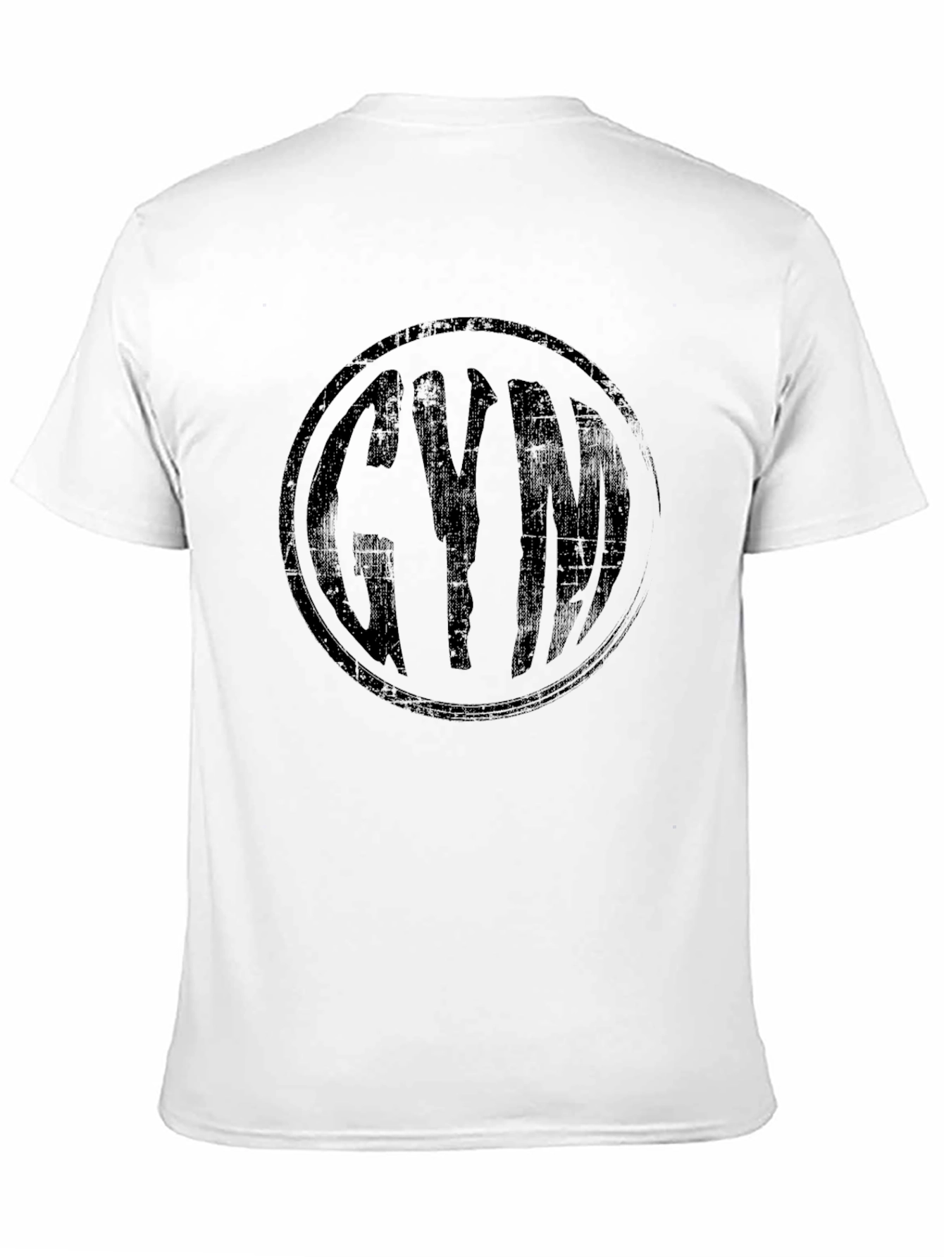 Black Men's Black Gym Graphic T-Shirt view 11
