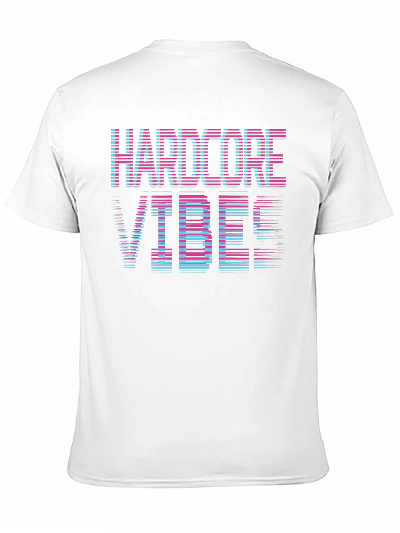Black Hardcore Vibes Graphic T-Shirt view 11