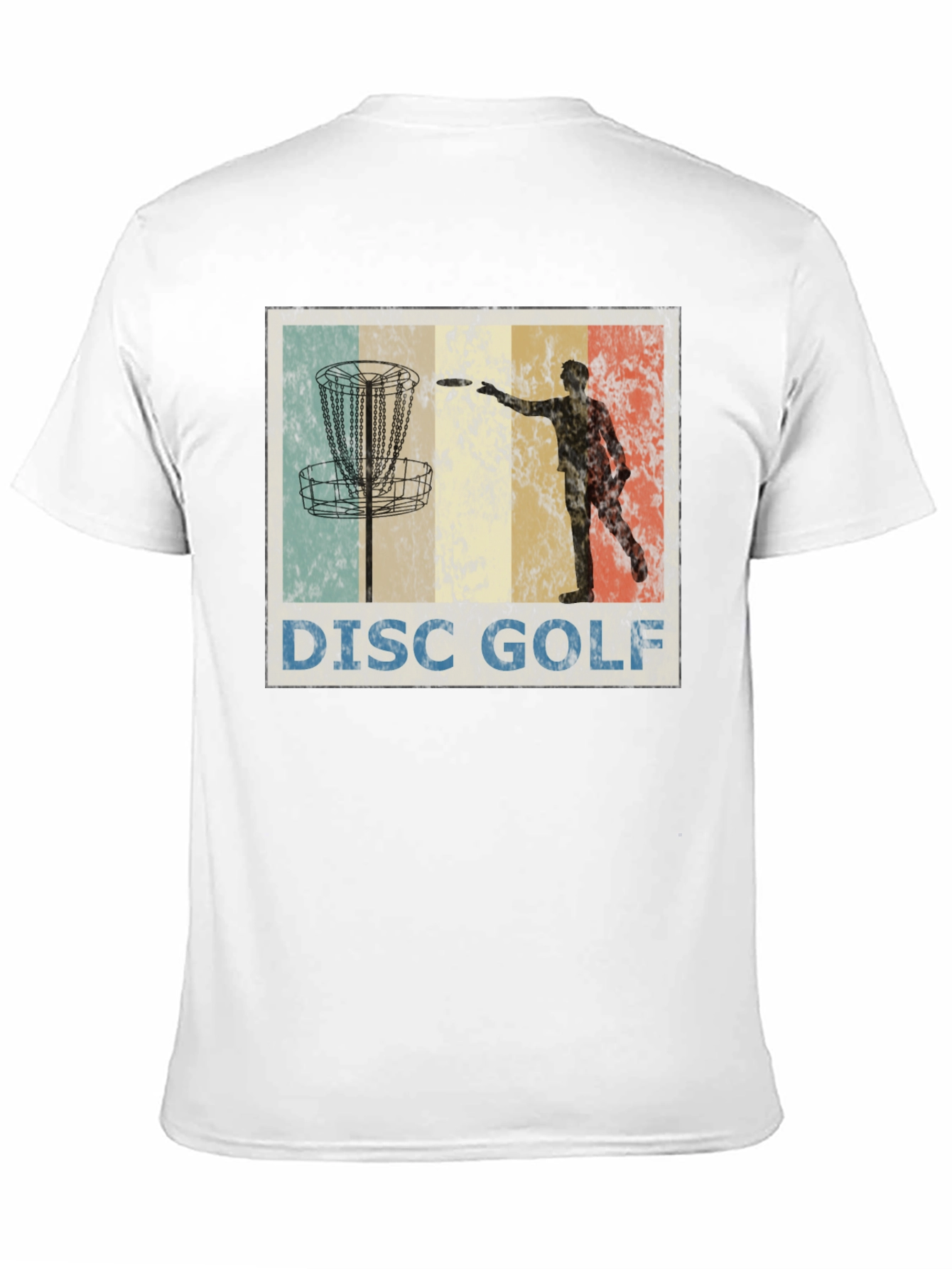 Black Vintage Disc Golf T-Shirt - Retro Style view 11