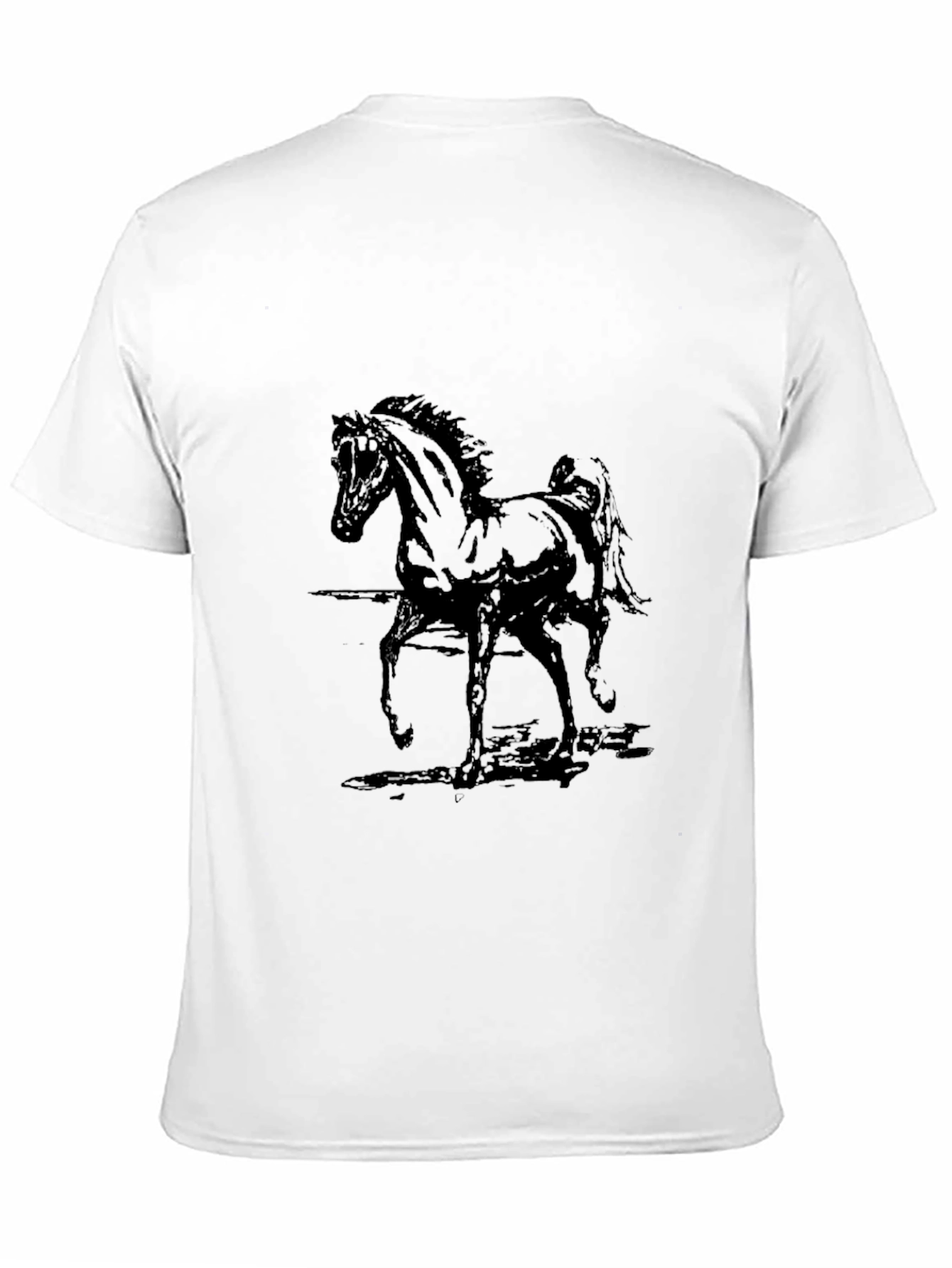 Black Black Horse Graphic Tee - Stylish & Comfortable view 11