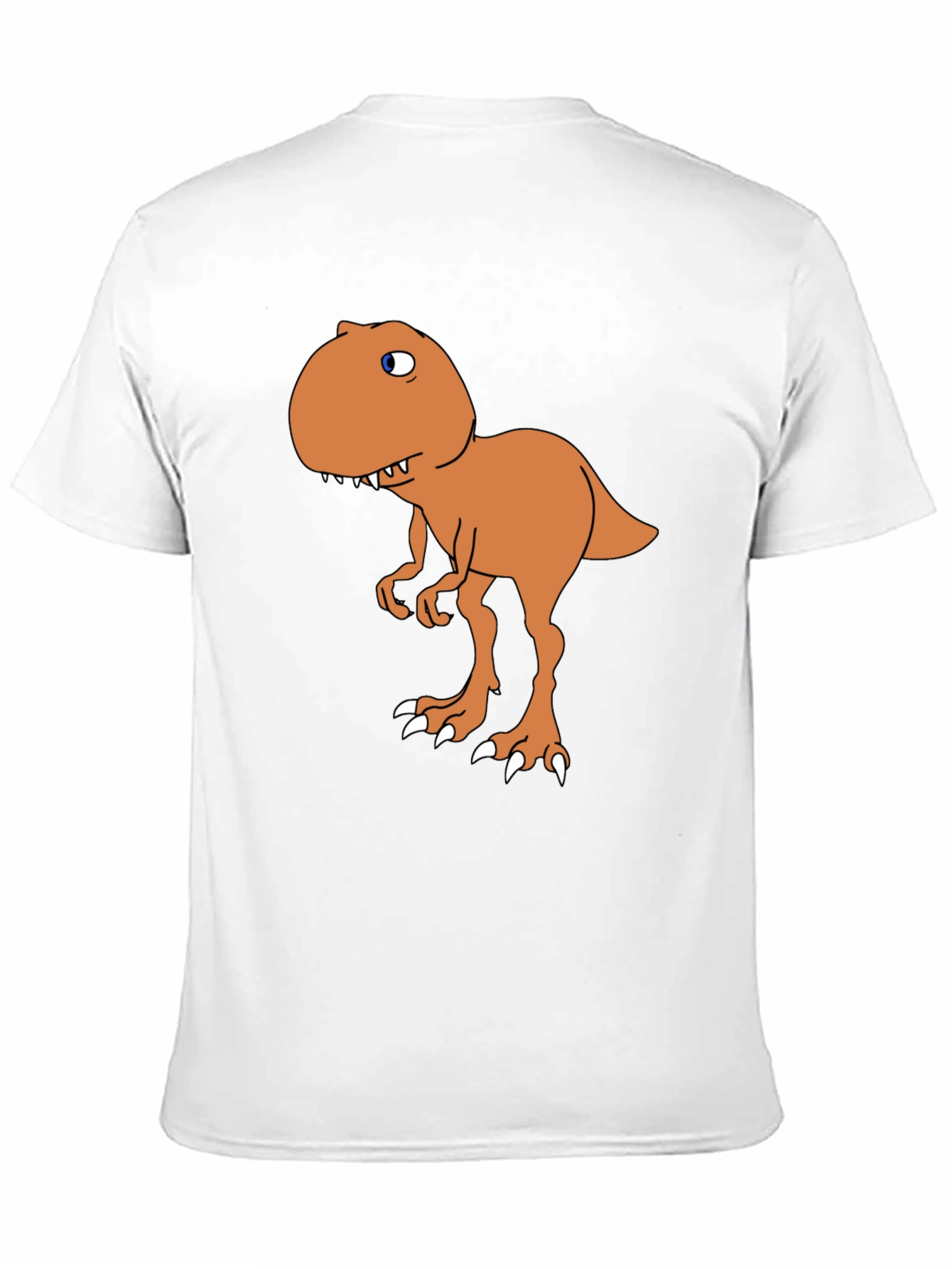 Black Cartoon Dinosaur Graphic Tee - Black view 11