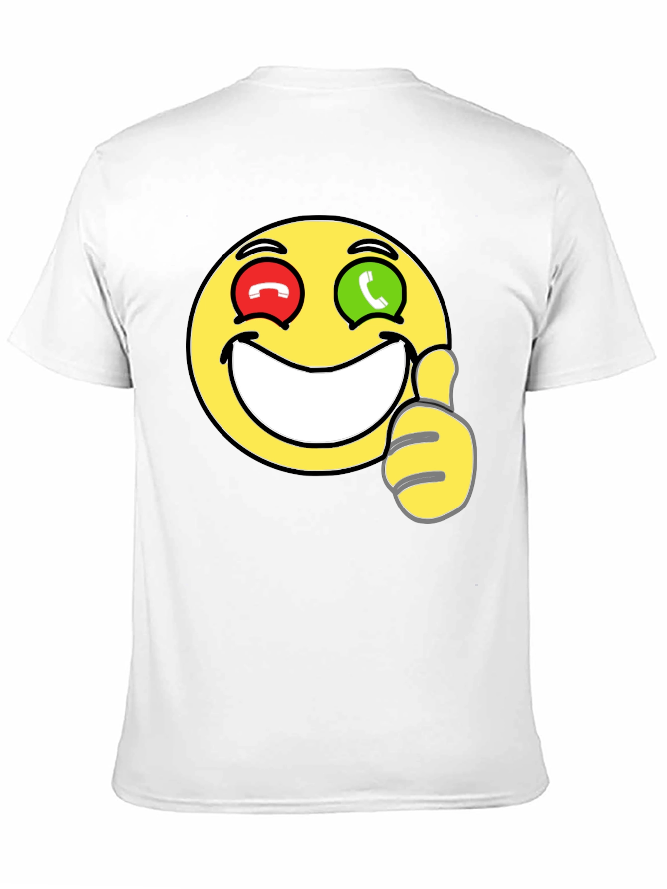 Black Emoji Thumbs Up T-Shirt - Funny Graphic Tee view 11