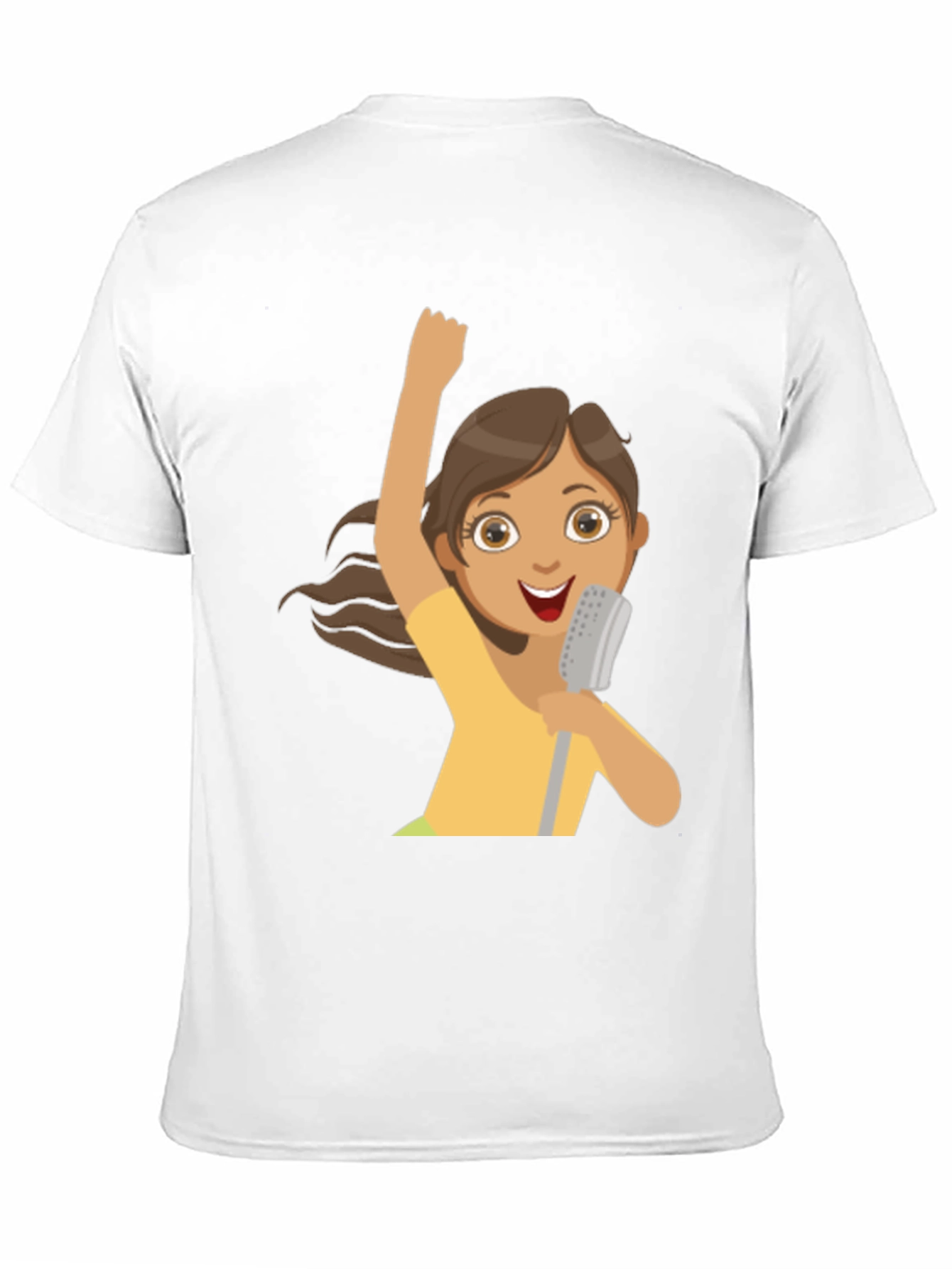 Black Singing Girl Graphic Tee - Fun and Stylish! view 11