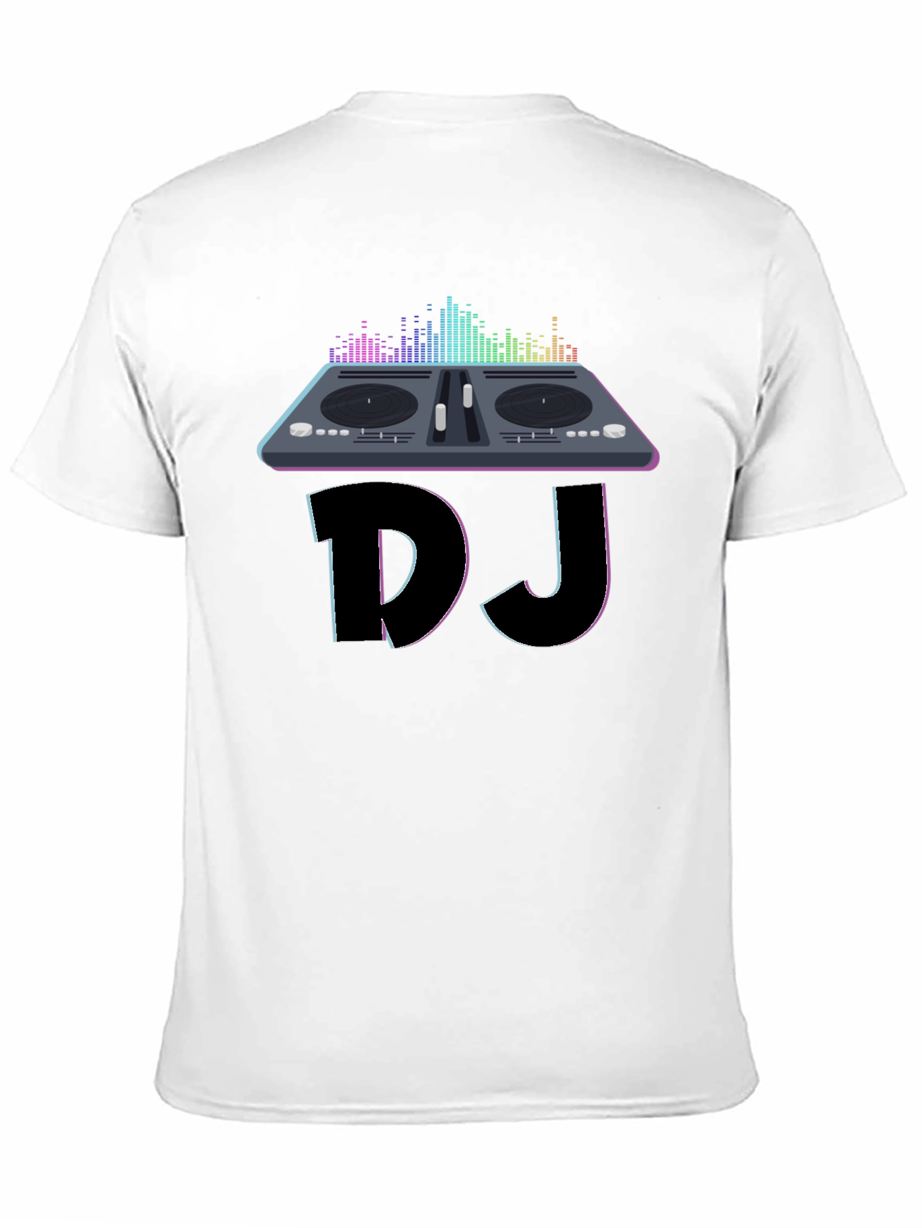 Black DJ Turntable Graphic Tee - Music Lover T-Shirt view 11