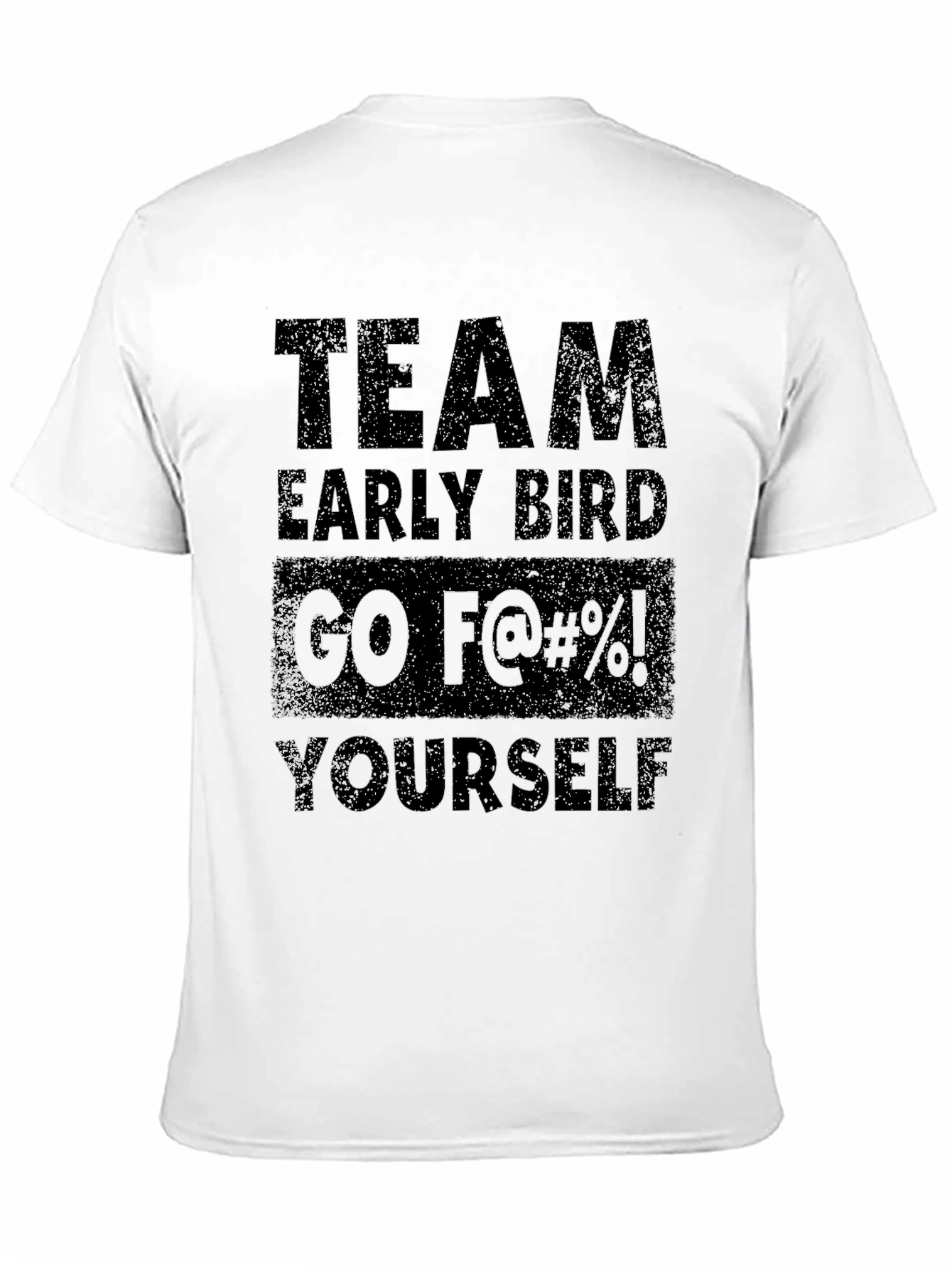 Black Team Early Bird T-Shirt view 11