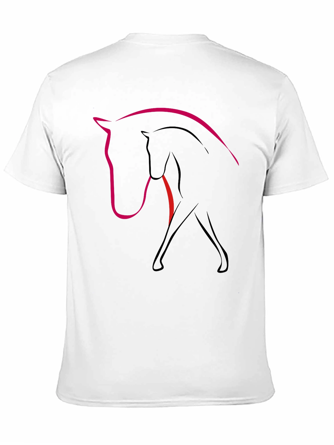Black Horse Silhouette Graphic Tee - Modern Equestrian Style view 11