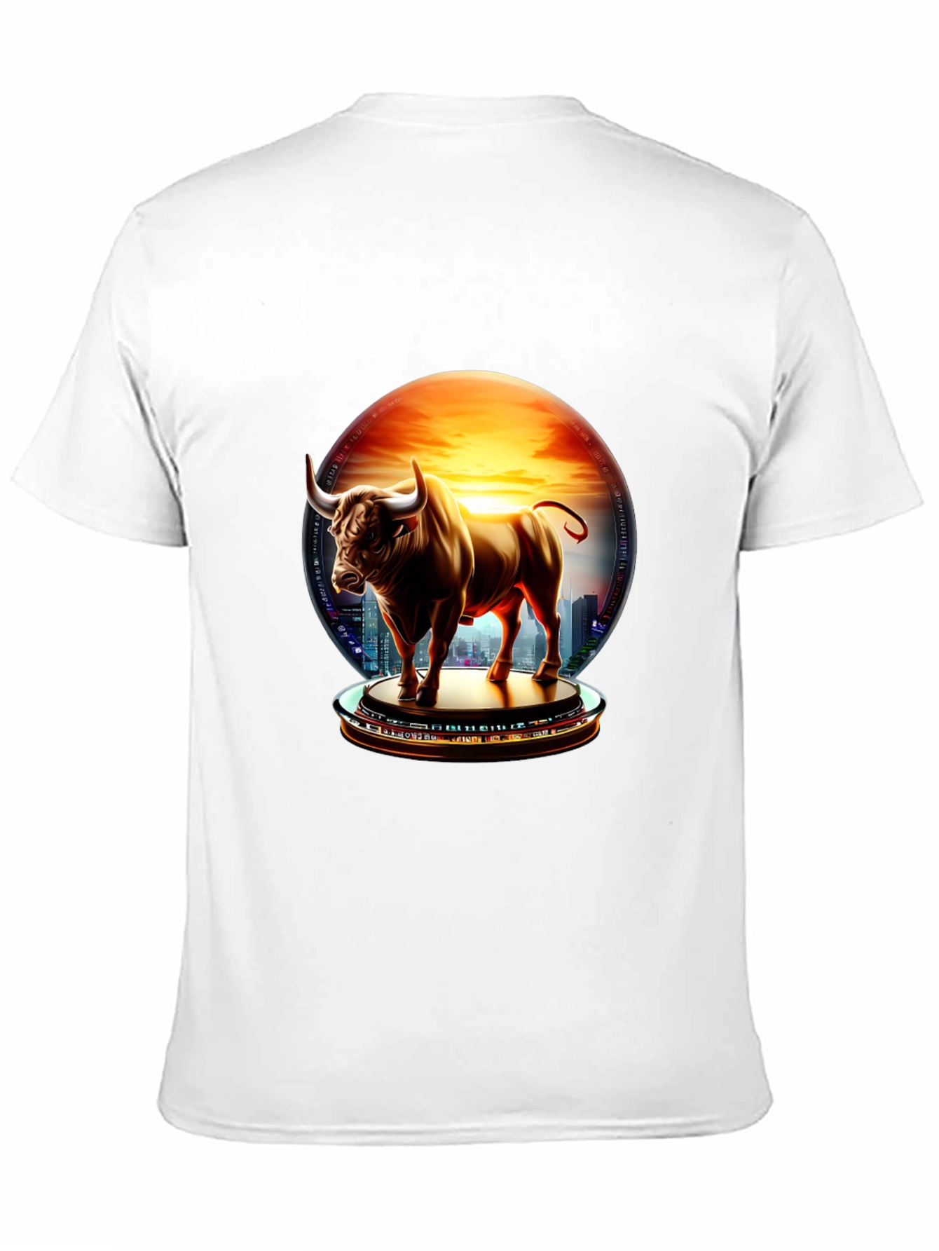 Black Bull Cityscape Graphic Tee view 11