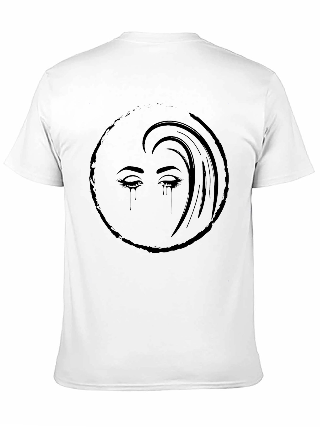 Black Emotional Gaze Graphic Tee - Black view 11