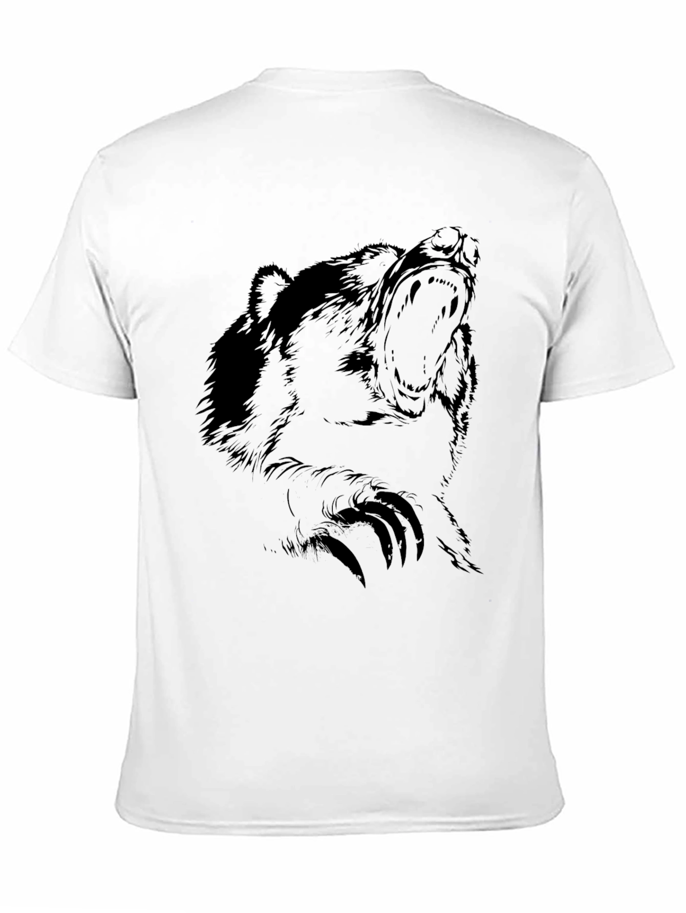 Black Men's Black Bear Graphic T-Shirt view 11