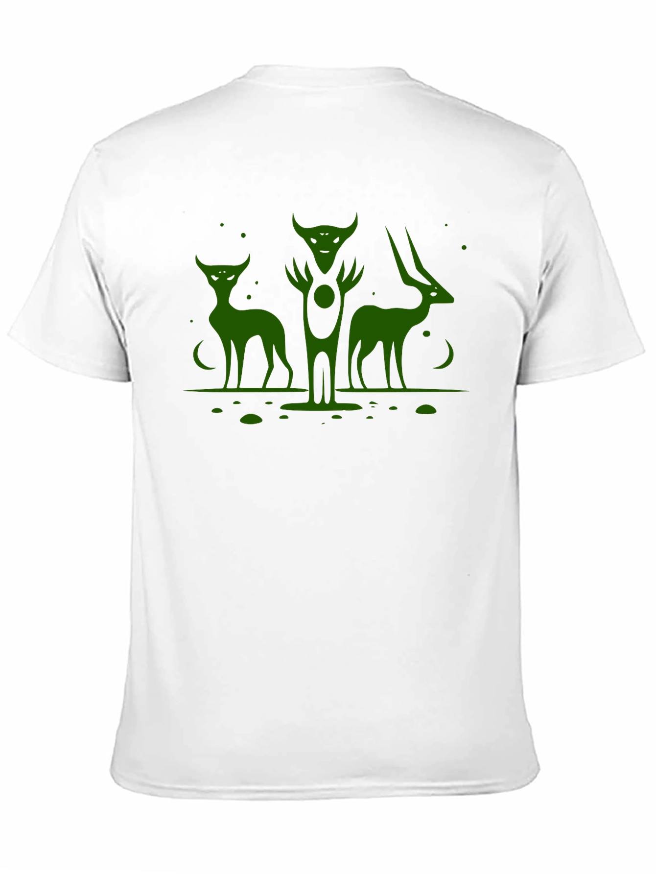 Black Men's Graphic Tee - Alien Creature Design - Black Cotton view 11