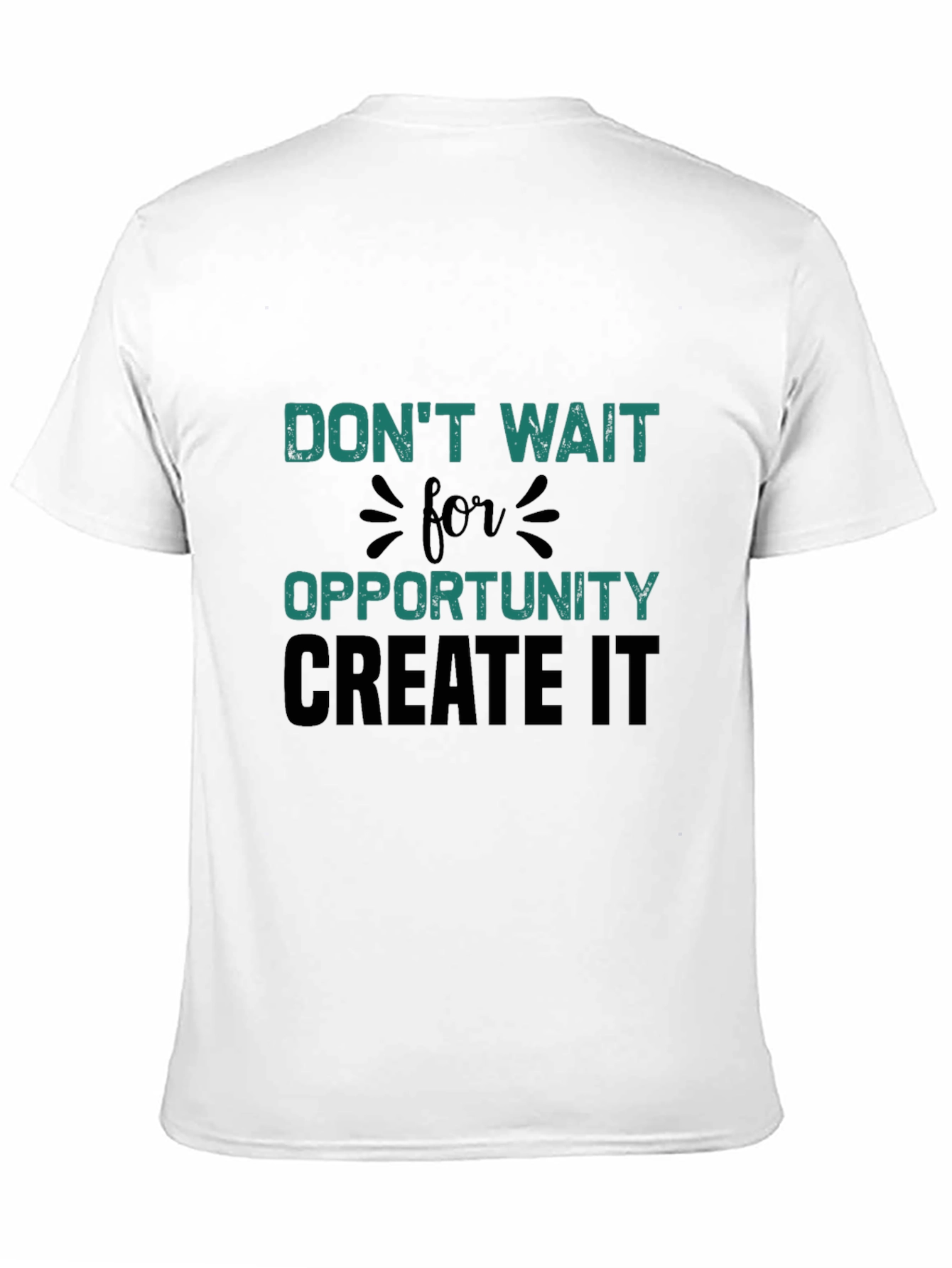 Black Don't Wait For Opportunity T-Shirt view 11