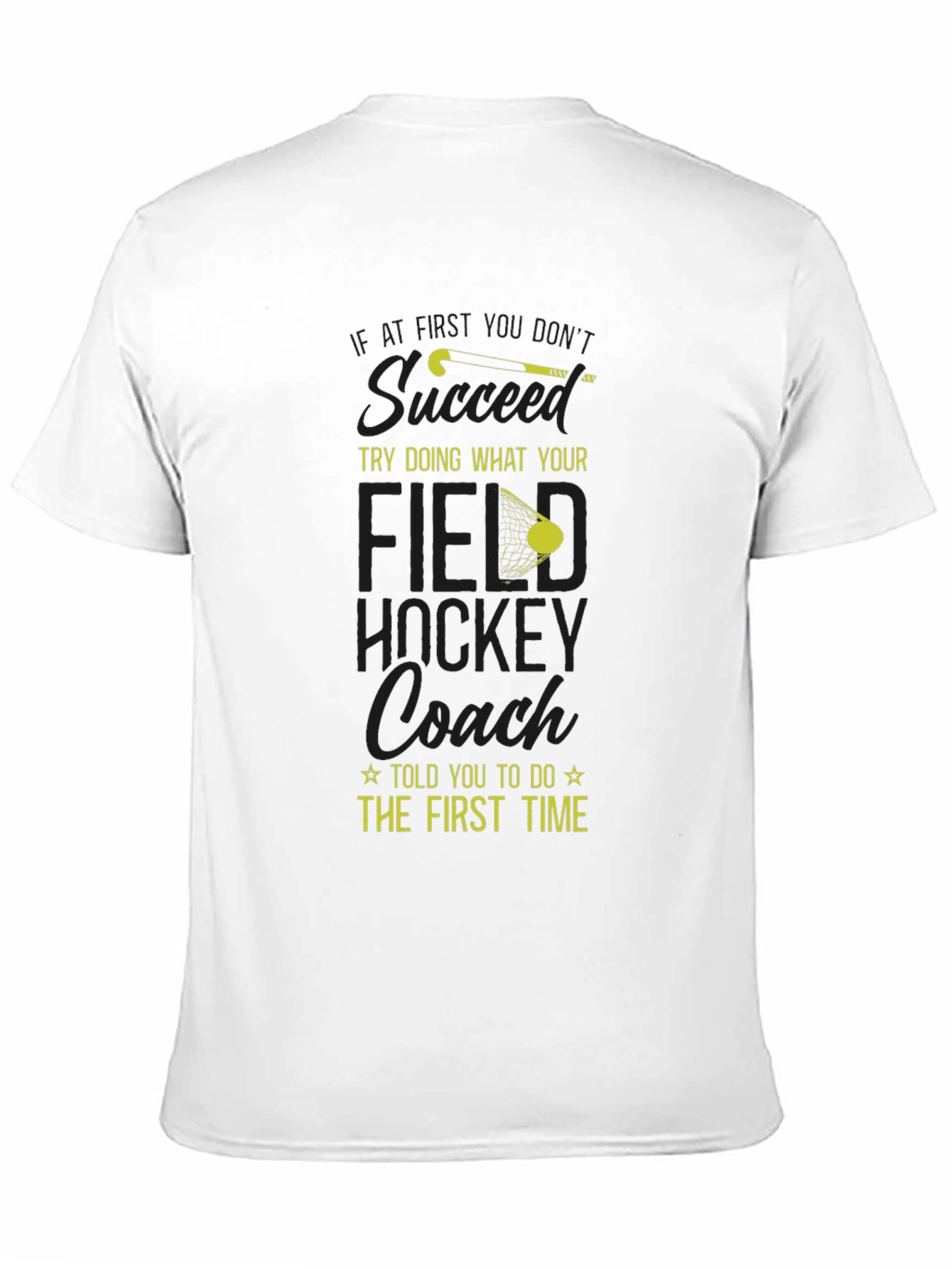 Black Field Hockey Coach T-Shirt view 11